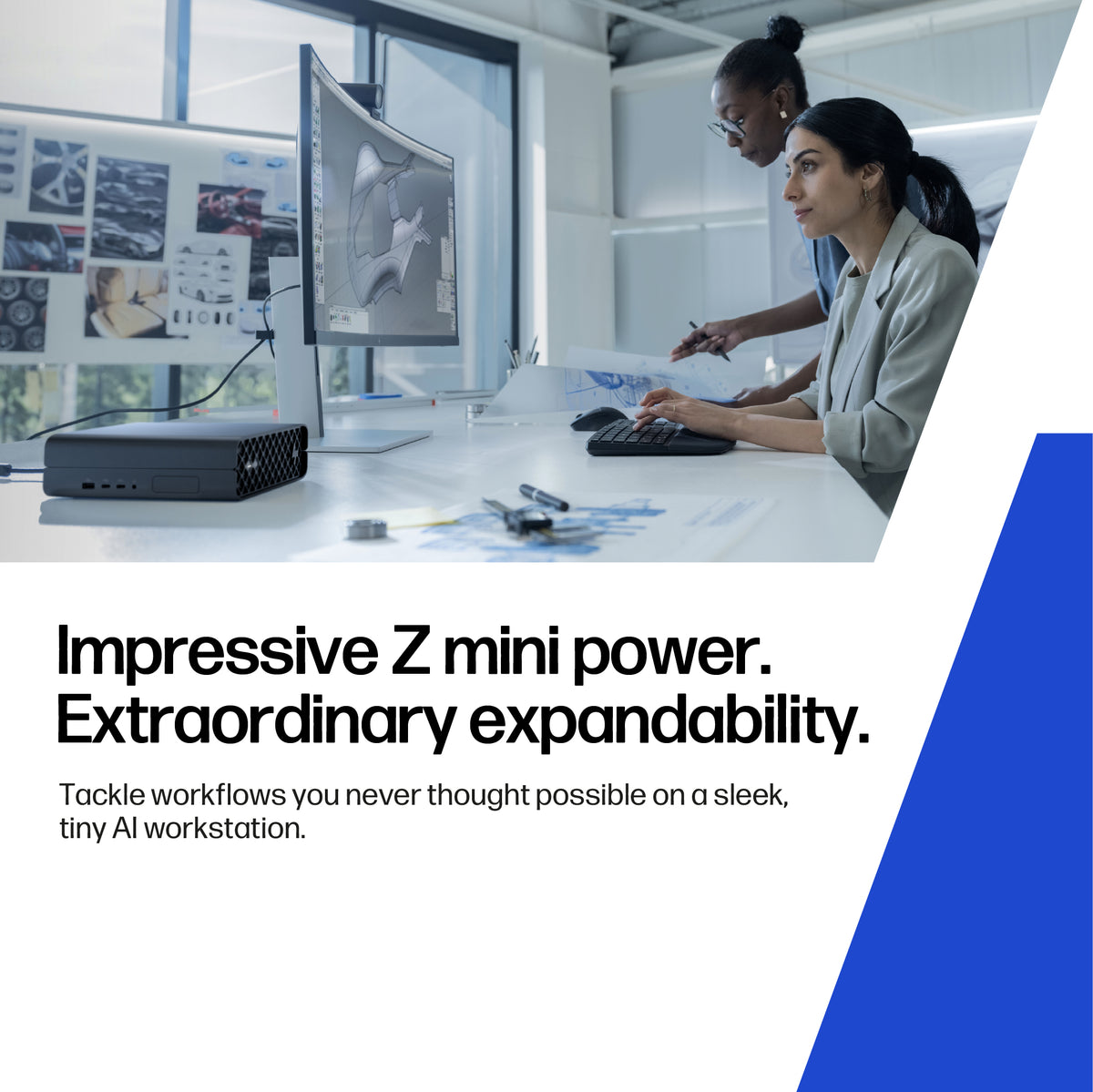 HP Z2 Mini G1i Wolf Pro Security Edition Intel Core Ultra 9 285 32 GB DDR5-SDRAM 1 TB SSD NVIDIA RTX A1000 Windows 11 Pro Mini PC Workstation AI Workstation, AI PC Black