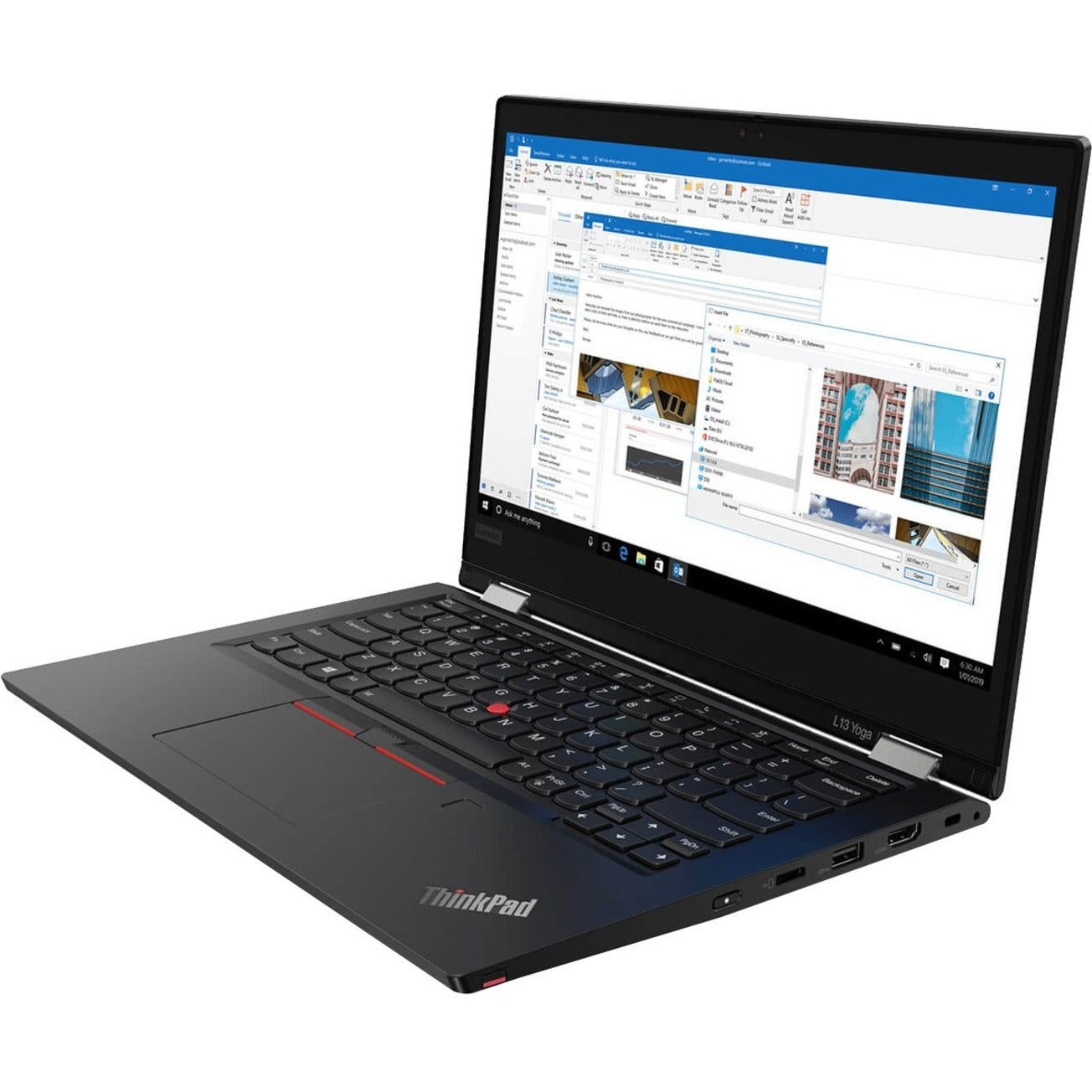Lenovo 20VK0019US ThinkPad L13 Yoga Gen 2 13.3" Touchscreen Convertible 2 in 1 Notebook, Intel Core i7, 16GB RAM, 512GB SSD, Windows 10 Pro