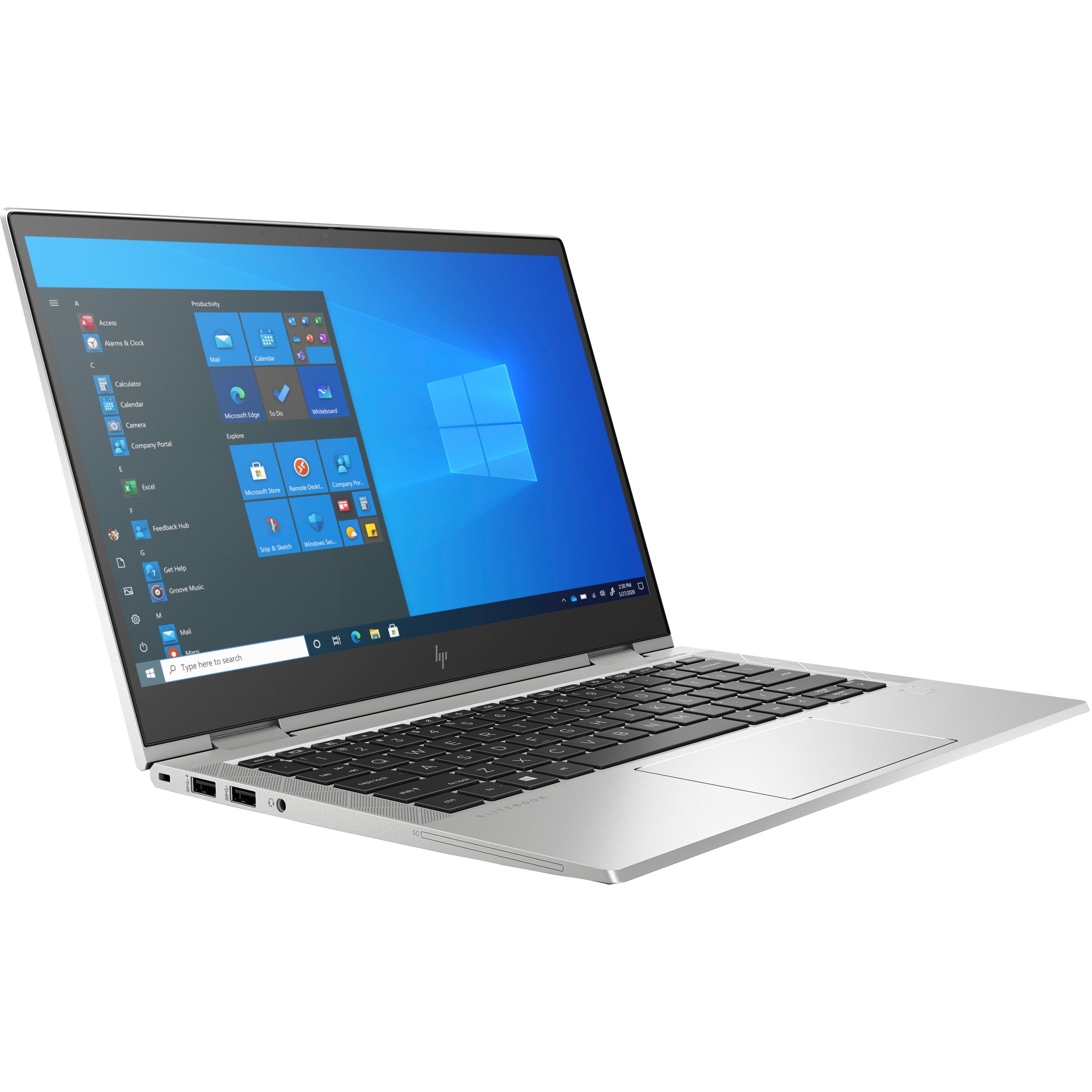 HP EliteBook x360 830 G8 Notebook PC, 13.3" FHD Touchscreen, Intel i7-1185G7, 16GB RAM, 512GB SSD, Windows 10 Pro