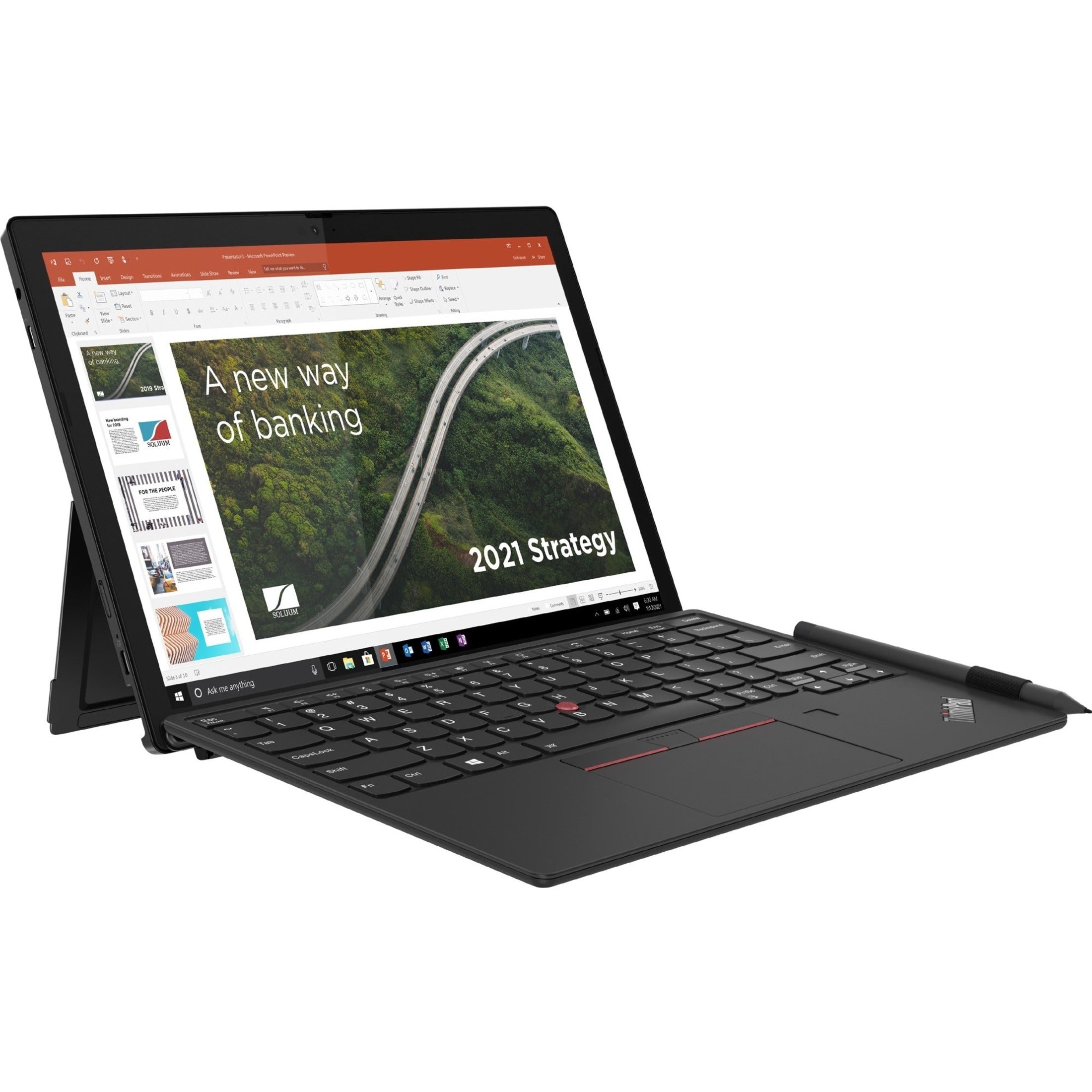 Lenovo 20UW000RUS ThinkPad X12 Detachable Gen 1 2 in 1 Notebook, Core i7, 16GB RAM, 512GB SSD, Windows 10 Pro