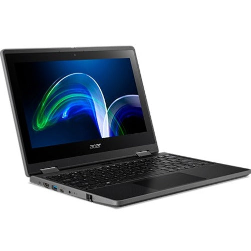 Acer NX.VR4AA.002 TravelMate Spin B3 TMB311RN-32-C6ZX 2 in 1 Notebook, Windows 10 Pro, Intel Celeron N5100, 4GB RAM, 128GB SSD, Stylus, Shale Black