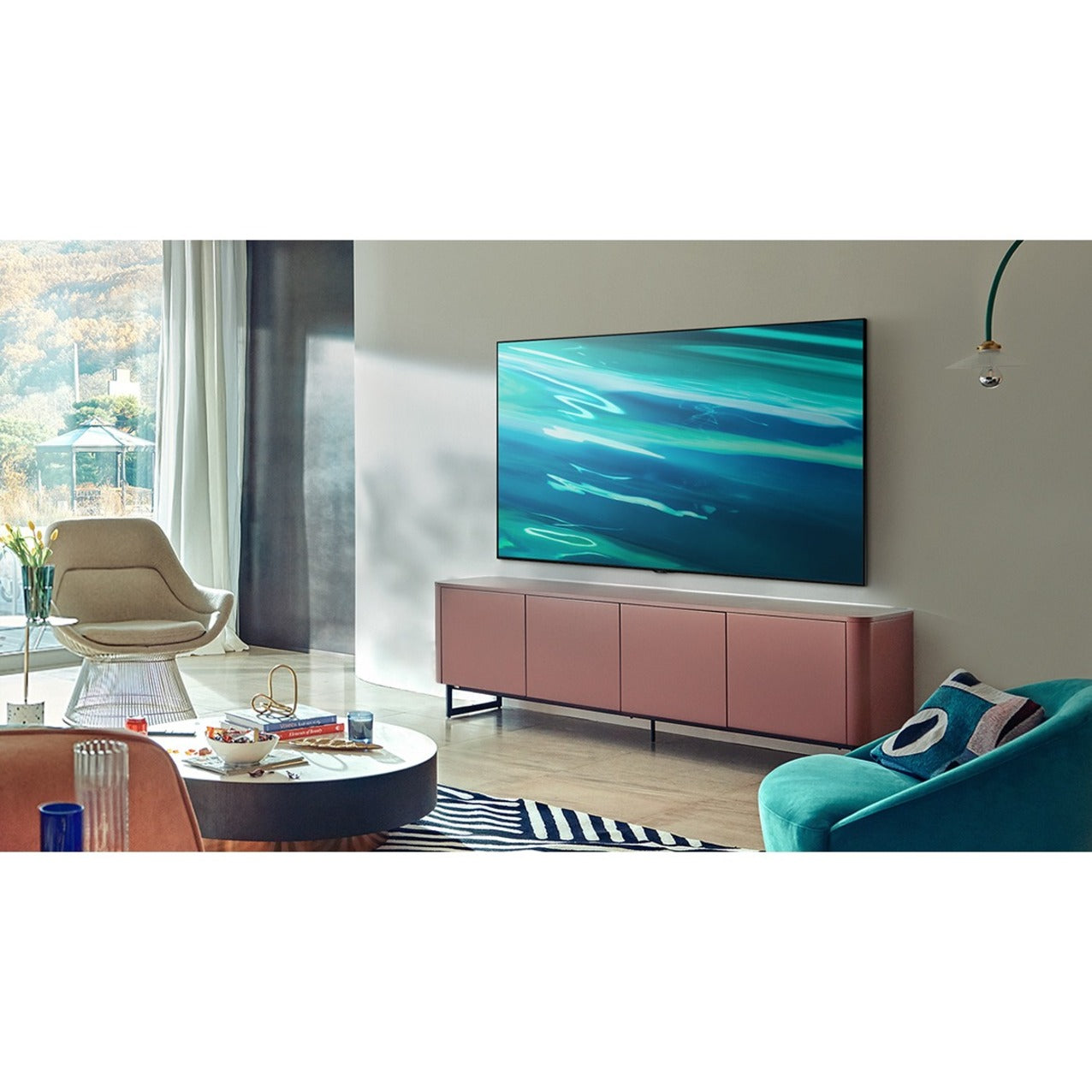 Samsung QN85Q80AAF 85" Smart LED-LCD TV, 4K UHD, Quantum HDR 12x, Quantum Dot Technology, Motion Rate 240, Voice Control with Google Assistant, Alexa, Bixby - QN85Q80AAFXZA (1 Year Warranty)