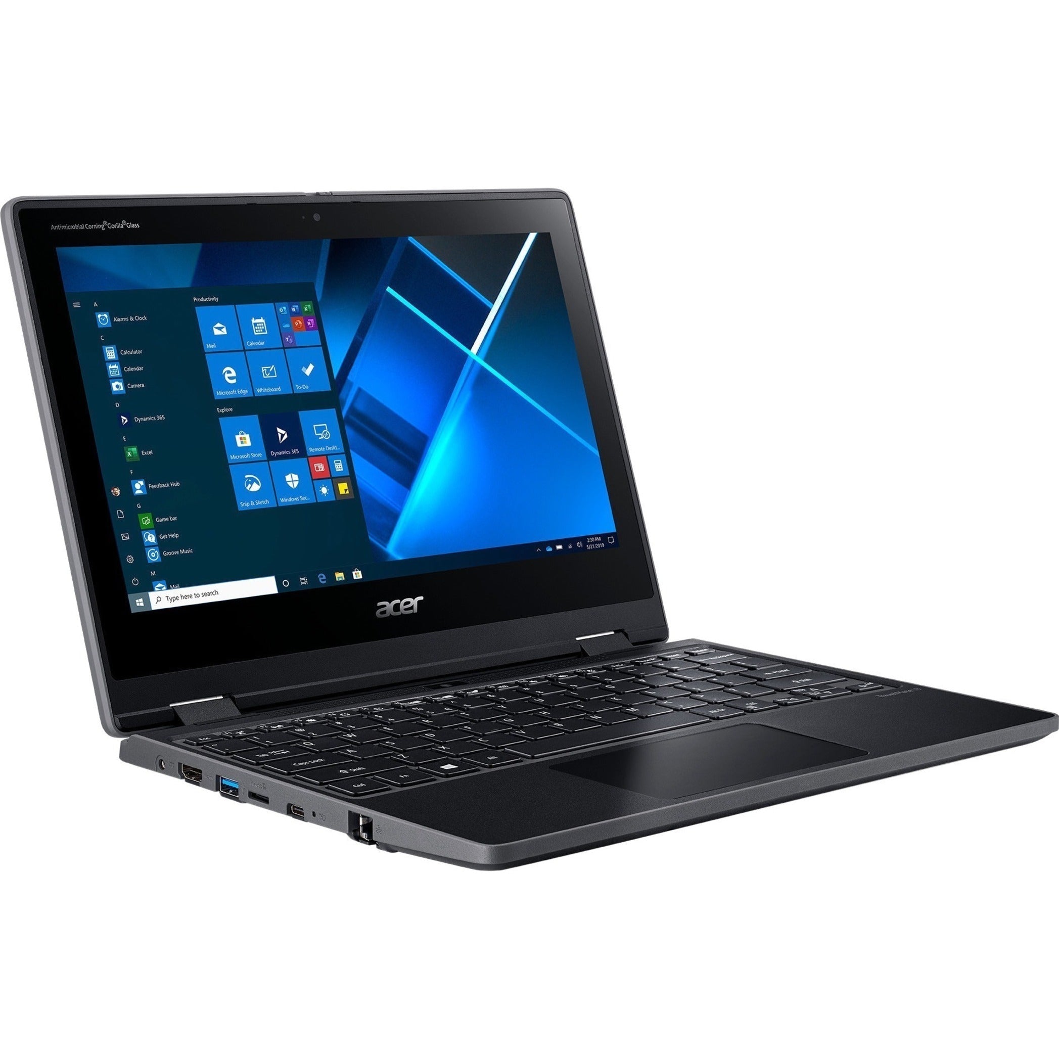 Acer NX.VNEAA.002 TravelMate Spin B3 TMB311R-31-C8GZ 2 in 1 Notebook, Windows 10 Pro, 11.6" HD Touchscreen, Intel Celeron N4020, 4GB RAM, 64GB Flash Memory