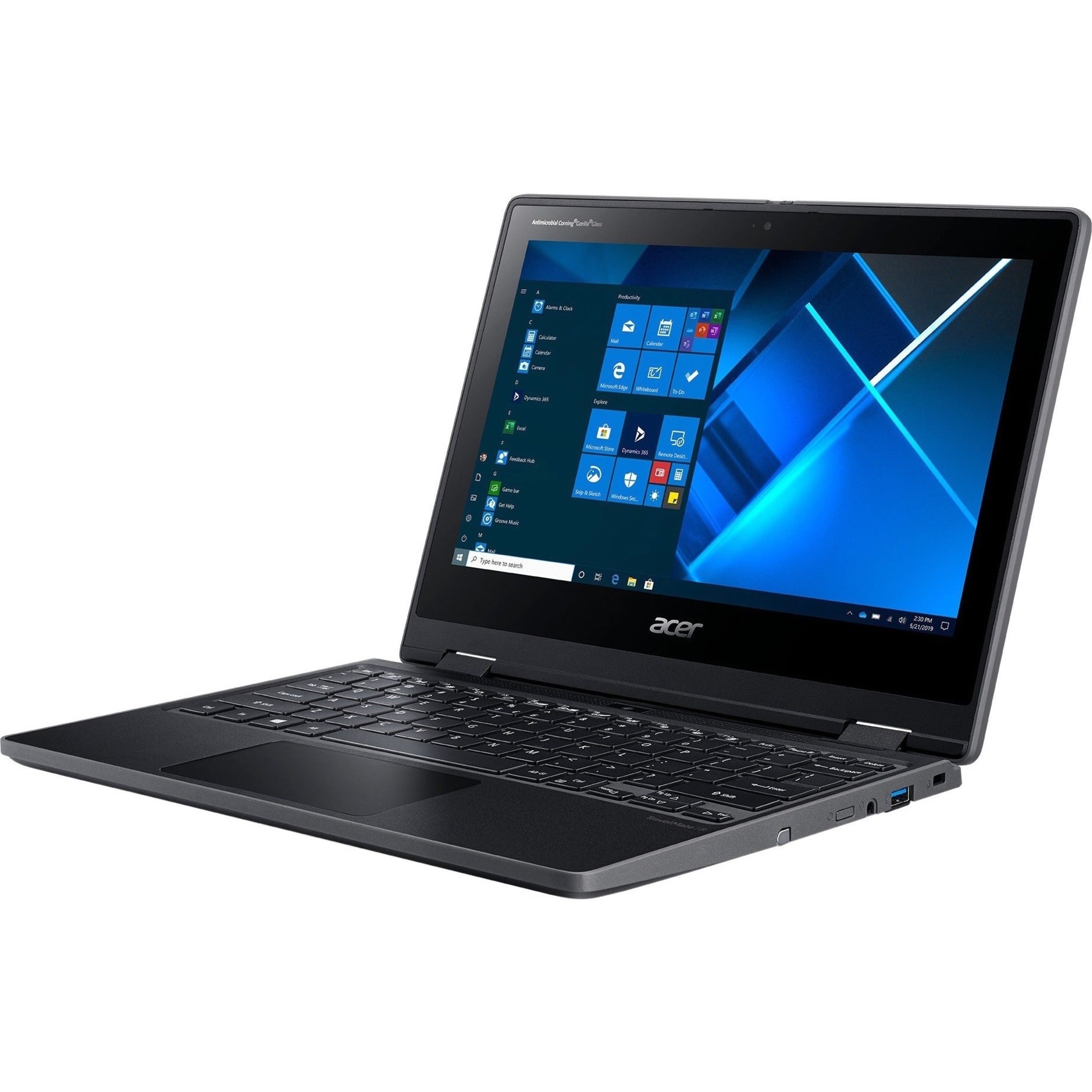 Acer NX.VNEAA.002 TravelMate Spin B3 TMB311R-31-C8GZ 2 in 1 Notebook, Windows 10 Pro, 11.6" HD Touchscreen, Intel Celeron N4020, 4GB RAM, 64GB Flash Memory