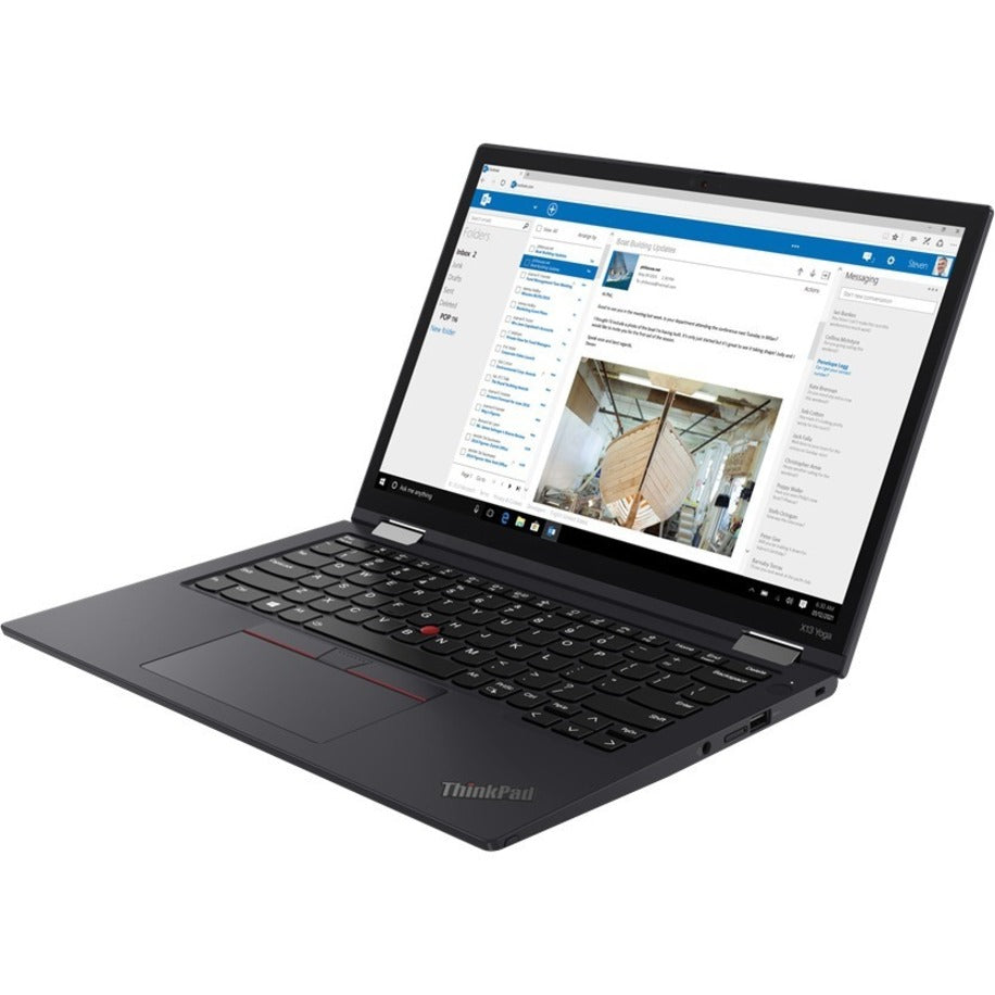 Lenovo 20W8002XUS ThinkPad X13 Yoga Gen 2 2 in 1 Notebook, 13.3" Touchscreen, Core i7, 16GB RAM, 256GB SSD, Windows 10 Pro