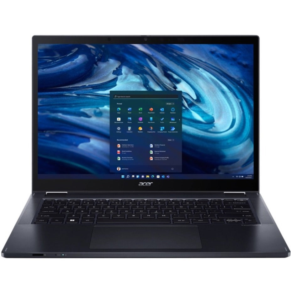 Acer TravelMate Spin P4 Convertible 2-in-1 Notebook, Ryzen 7 PRO, 14" WUXGA Touchscreen, 16GB DDR5, 512GB SSD, Windows 11 Pro, Fingerprint Reader - NX.VUTAA.001 (1 Year Warranty)