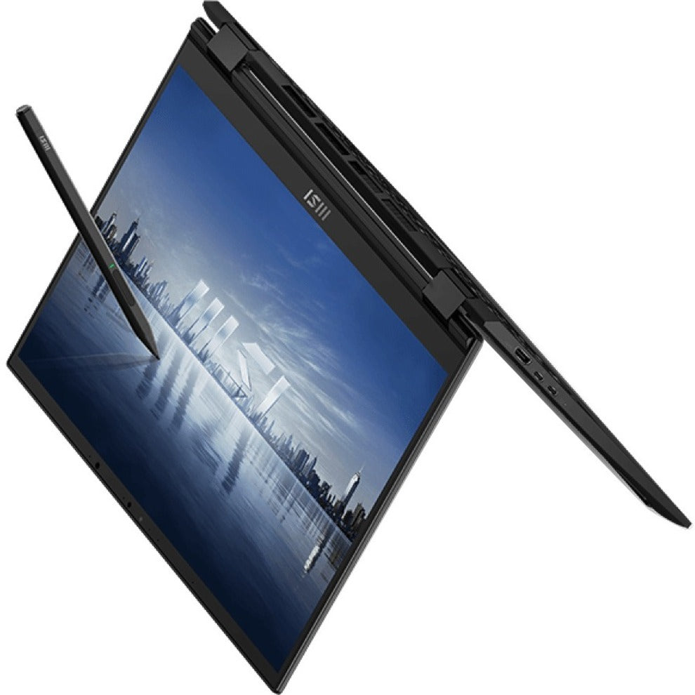MSI Summit E14 Flip Evo Convertible 2-in-1 Notebook, 14" QHD+ Touchscreen, 13th Gen Intel Core i7, 32GB LPDDR5, 1TB NVMe SSD, Intel Evo Platform, Windows 11 Pro, Ink Black - SUME1413268 (3 Year Warranty)