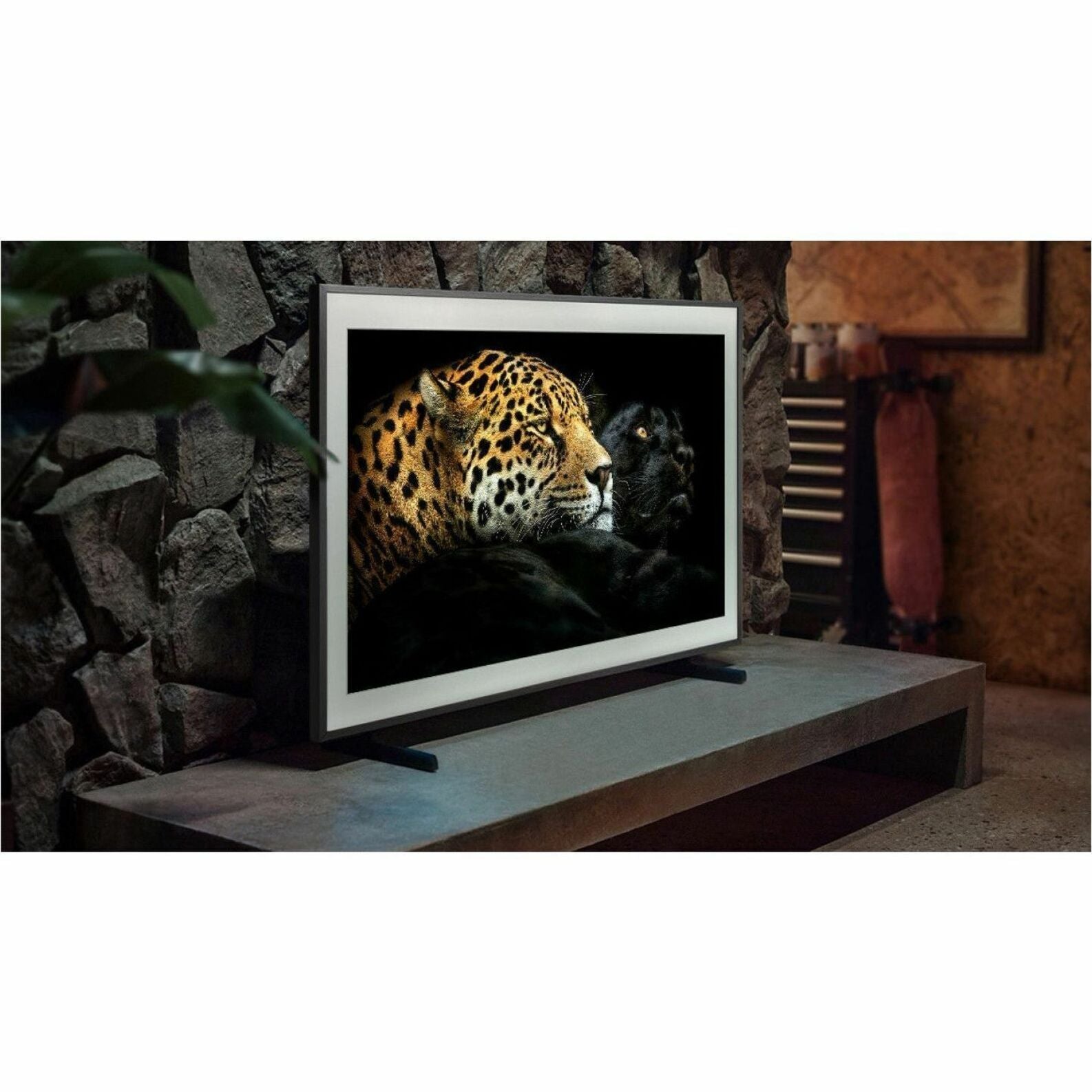 Samsung The Frame 32" QLED Smart TV, 4K HDR, Art Mode Display, Anti-Reflective Matte Screen, Motion Xcelerator, Voice Control, Slim-Fit Wall Mount, Black - QN32LS03CBFXZA (1 Year Warranty)