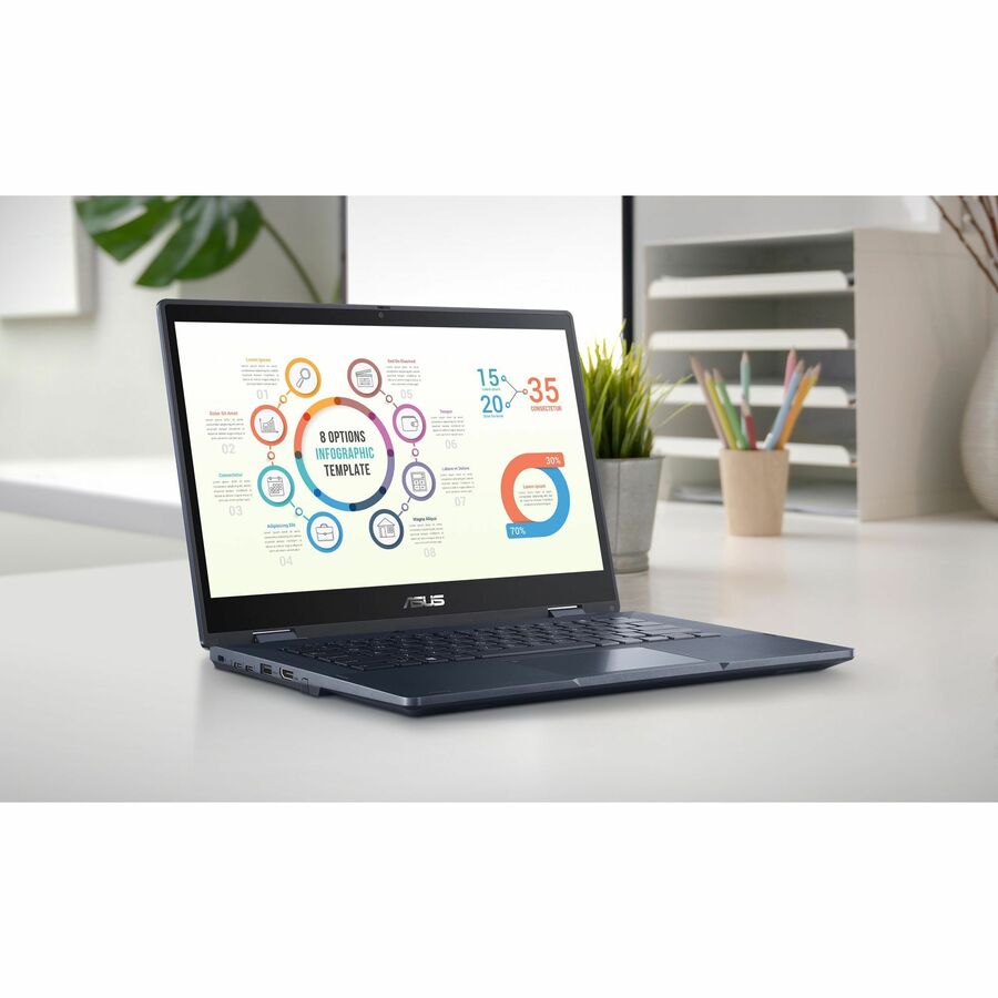 ASUS ExpertBook B3 Flip Convertible 14" FHD Touch Notebook, 12th Gen Core i5, 16GB RAM, 256GB SSD, Windows 11 Pro, Star Black - B3402FBA-XH53T (3 Year Warranty)