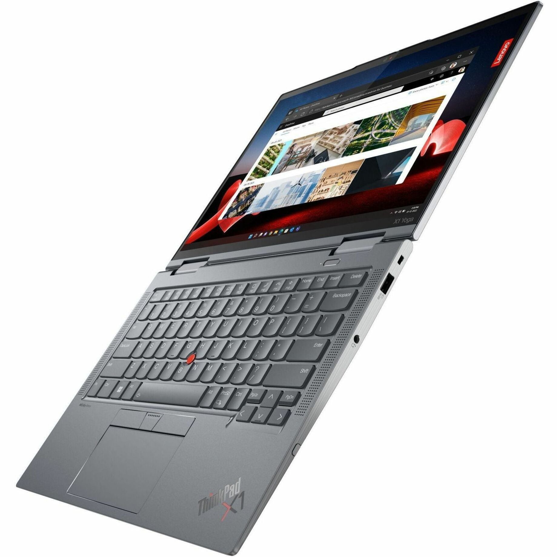 Lenovo ThinkPad X1 Yoga Gen 8 Convertible 2-in-1 Notebook, 14" OLED Touchscreen, 13th Gen Intel Core i7, 16GB LPDDR5, 512GB SSD, Windows 11 Pro, Storm Gray - 21HQ0076US (3 Year Warranty)