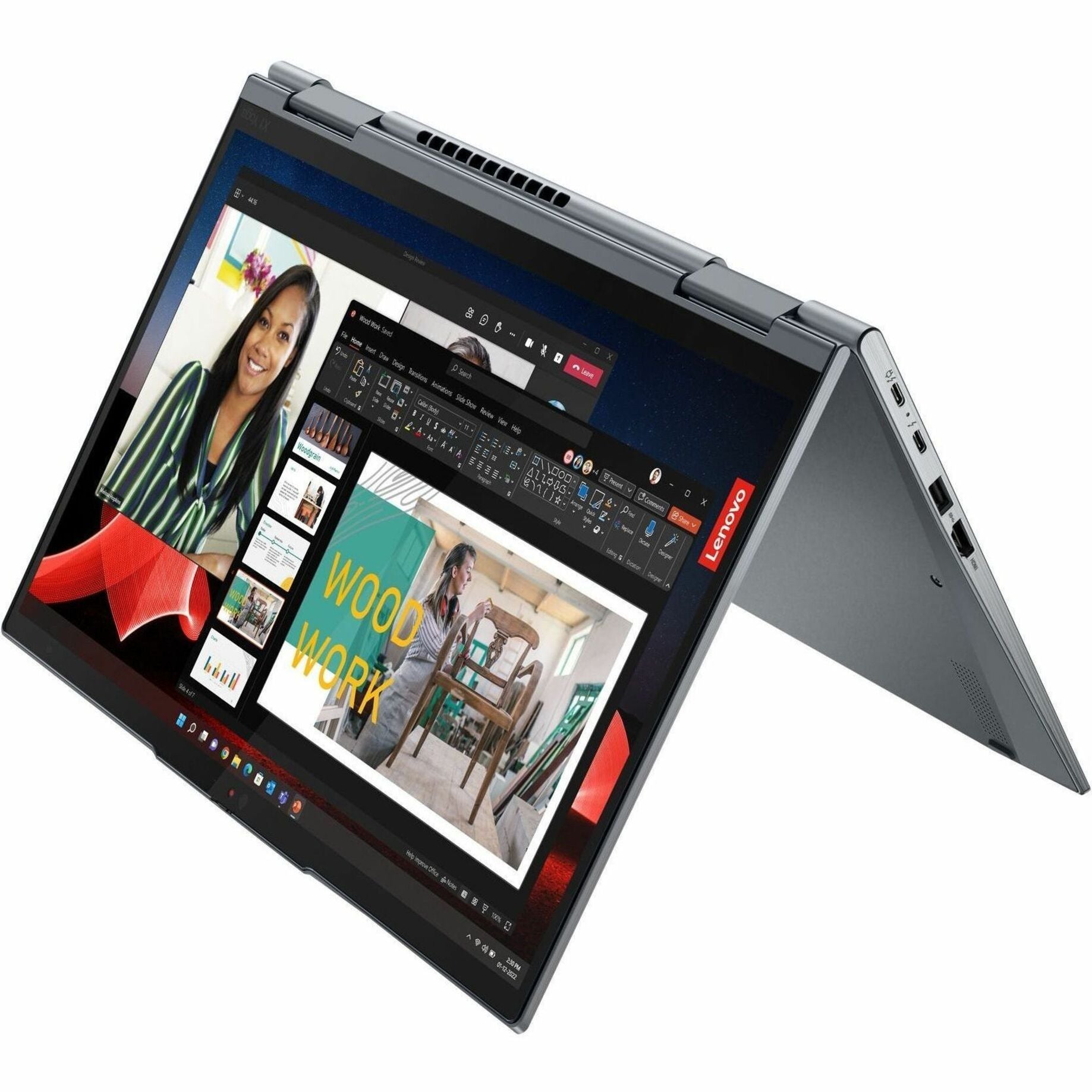 Lenovo ThinkPad X1 Yoga Gen 8 Convertible 2-in-1 Notebook, 14" OLED Touchscreen, 13th Gen Intel Core i7, 16GB LPDDR5, 512GB SSD, Windows 11 Pro, Storm Gray - 21HQ0076US (3 Year Warranty)