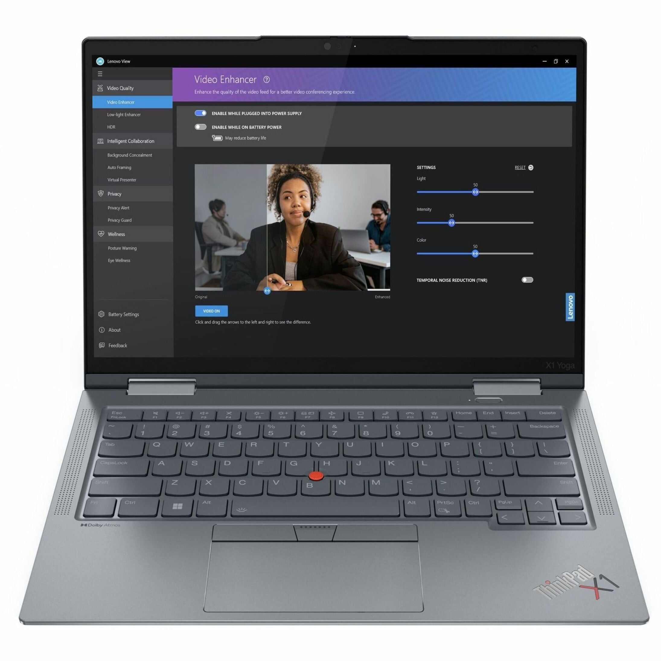 Lenovo ThinkPad X1 Yoga Gen 8 Convertible 2-in-1 Notebook, 14" OLED Touchscreen, 13th Gen Intel Core i7, 16GB LPDDR5, 512GB SSD, Windows 11 Pro, Storm Gray - 21HQ0076US (3 Year Warranty)