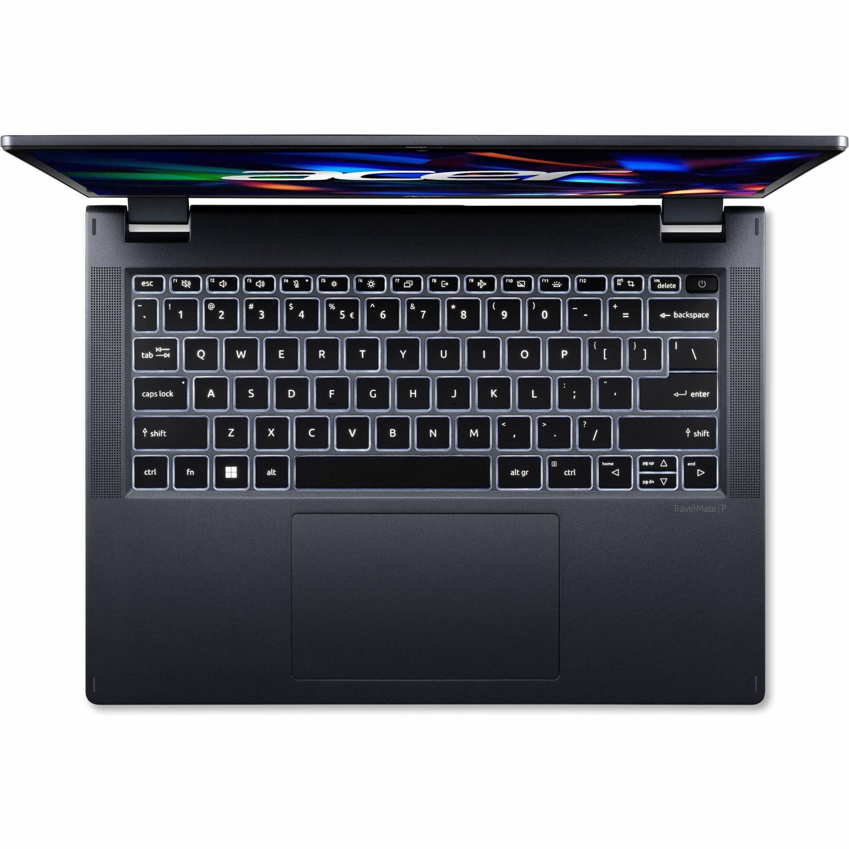 Acer TravelMate P4 Spin 14 Convertible 2-in-1 Notebook, 13th Gen Intel Core i7, 16GB RAM, 512GB SSD, 14" WUXGA Touch, Windows 11 Pro - NX.VZQAA.002 (2 Year Warranty)