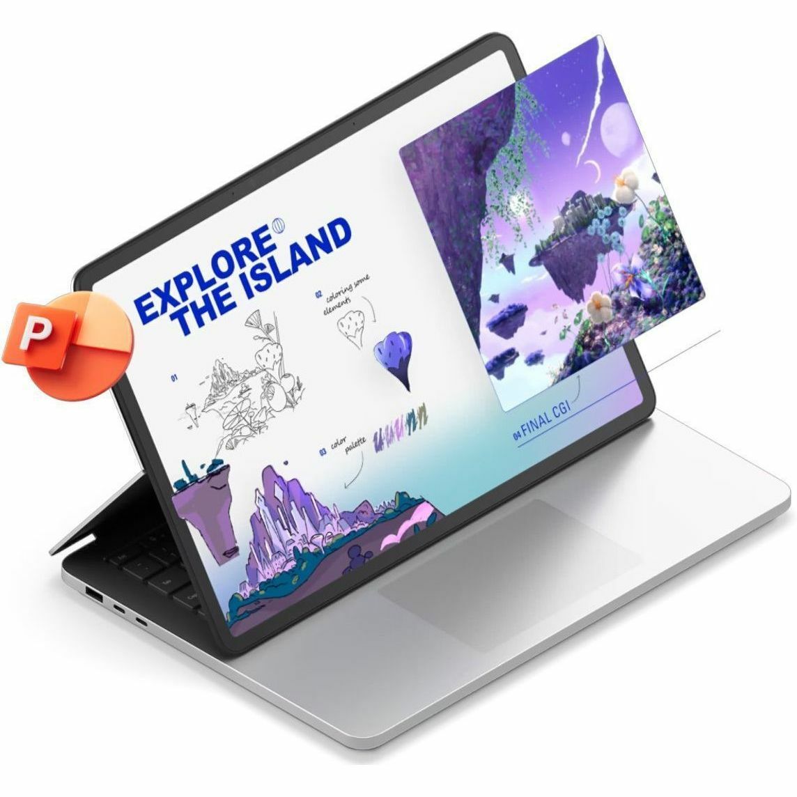 Microsoft Surface Laptop Studio 2 2024 Convertible 2-in-1 Notebook, 14.4" PixelSense 120Hz Touch, Intel Core i7, RTX 4050 6GB, 32GB RAM, 1TB SSD, Windows 11, Platinum - Z1J-00001 (1 Year Warranty)