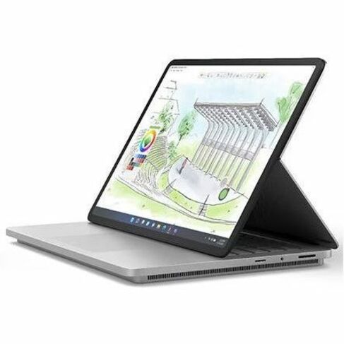 Microsoft Surface Laptop Studio 2 2024 Convertible 2-in-1 Notebook, 14.4" PixelSense 120Hz Touch, Intel Core i7, RTX 4050 6GB, 32GB RAM, 1TB SSD, Windows 11, Platinum - Z1J-00001 (1 Year Warranty)