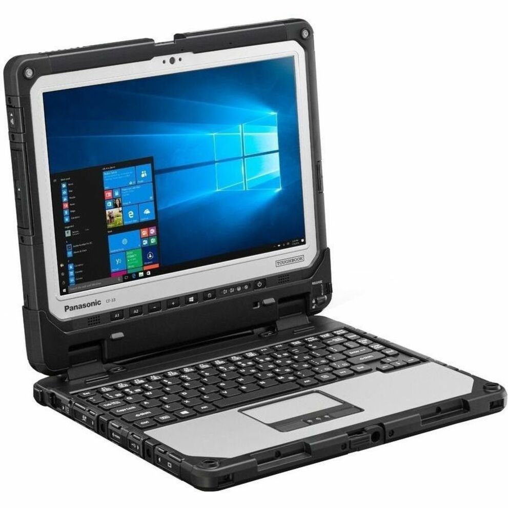 Panasonic TOUGHBOOK CF-33 Rugged 2-in-1 Notebook, 12" QHD Touchscreen, Intel i5-1245U, 16GB RAM, 512GB SSD, Windows 11 Pro, Detachable, Water Resistant - CF-33UZ019AM (3 Year Warranty)