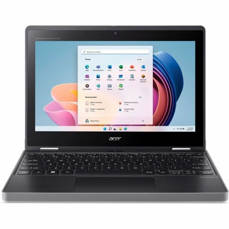 Acer TravelMate B3 Spin 11 Convertible 2-in-1 Notebook, Intel N100 Quad-Core, 4GB RAM, 128GB SSD, 11.6" HD IPS Touch, Windows 11 Pro, 10Hr Battery - NX.VZ0AA.007 (1 Year Warranty)