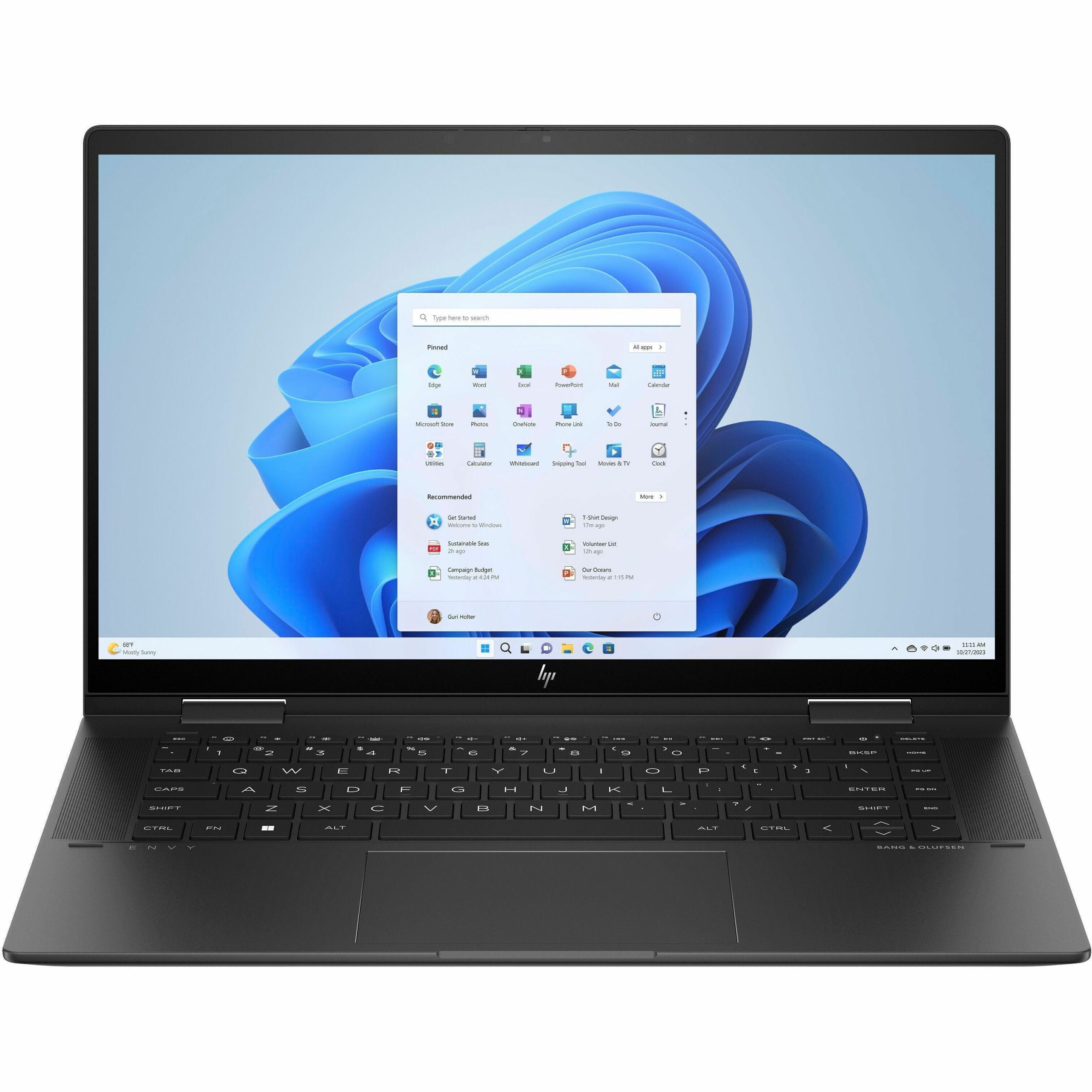 HP ENVY x360 Convertible 2-in-1 Notebook, AMD Ryzen 5 7530U, 15.6" FHD IPS Touchscreen, 8GB RAM, 256GB SSD, Windows 11, Backlit KB, 14Hr Battery, Black - 7H1S7UAR#ABA (Refurbished)