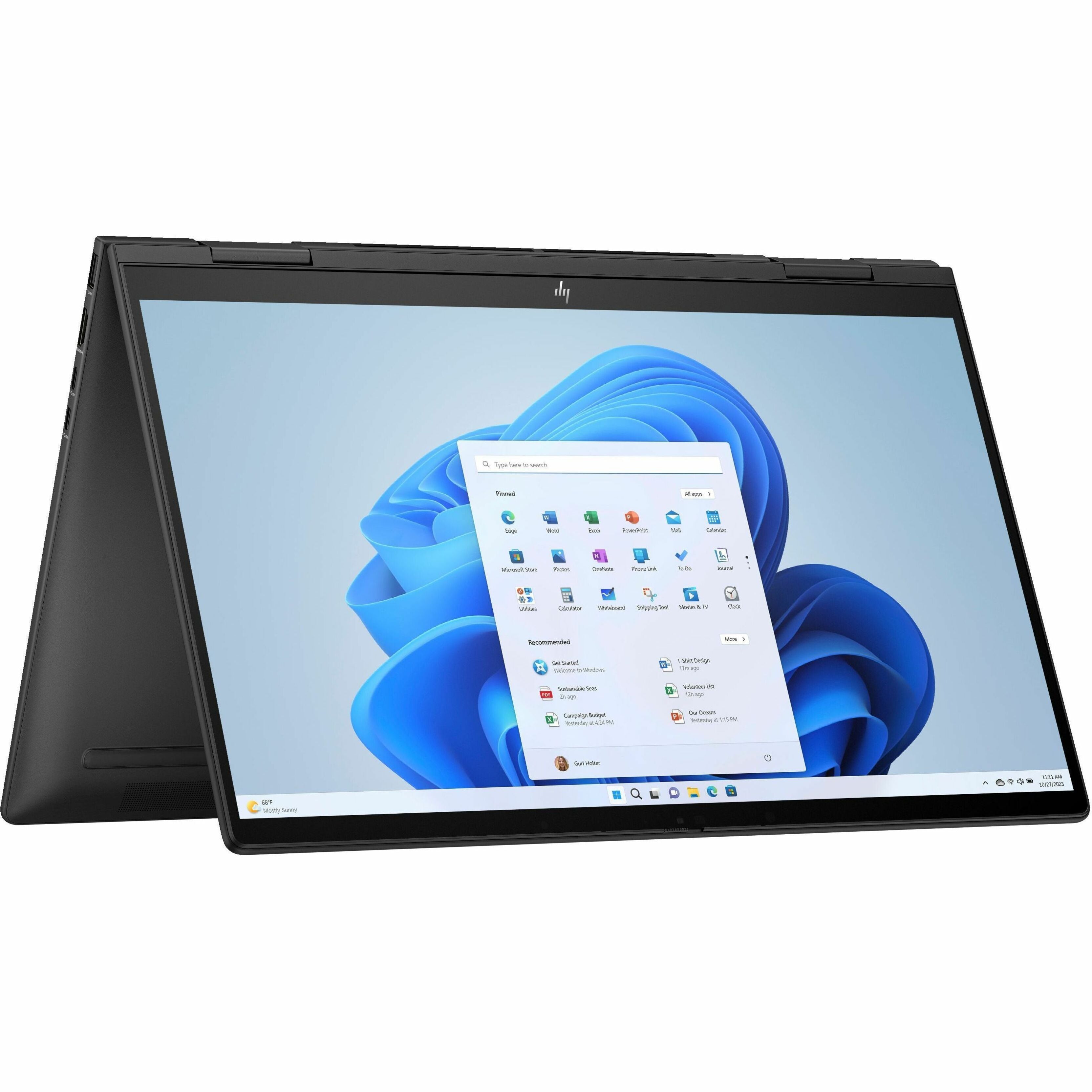 HP ENVY x360 Convertible 2-in-1 Notebook, AMD Ryzen 5 7530U, 15.6" FHD IPS Touchscreen, 8GB RAM, 256GB SSD, Windows 11, Backlit KB, 14Hr Battery, Black - 7H1S7UAR#ABA (Refurbished)