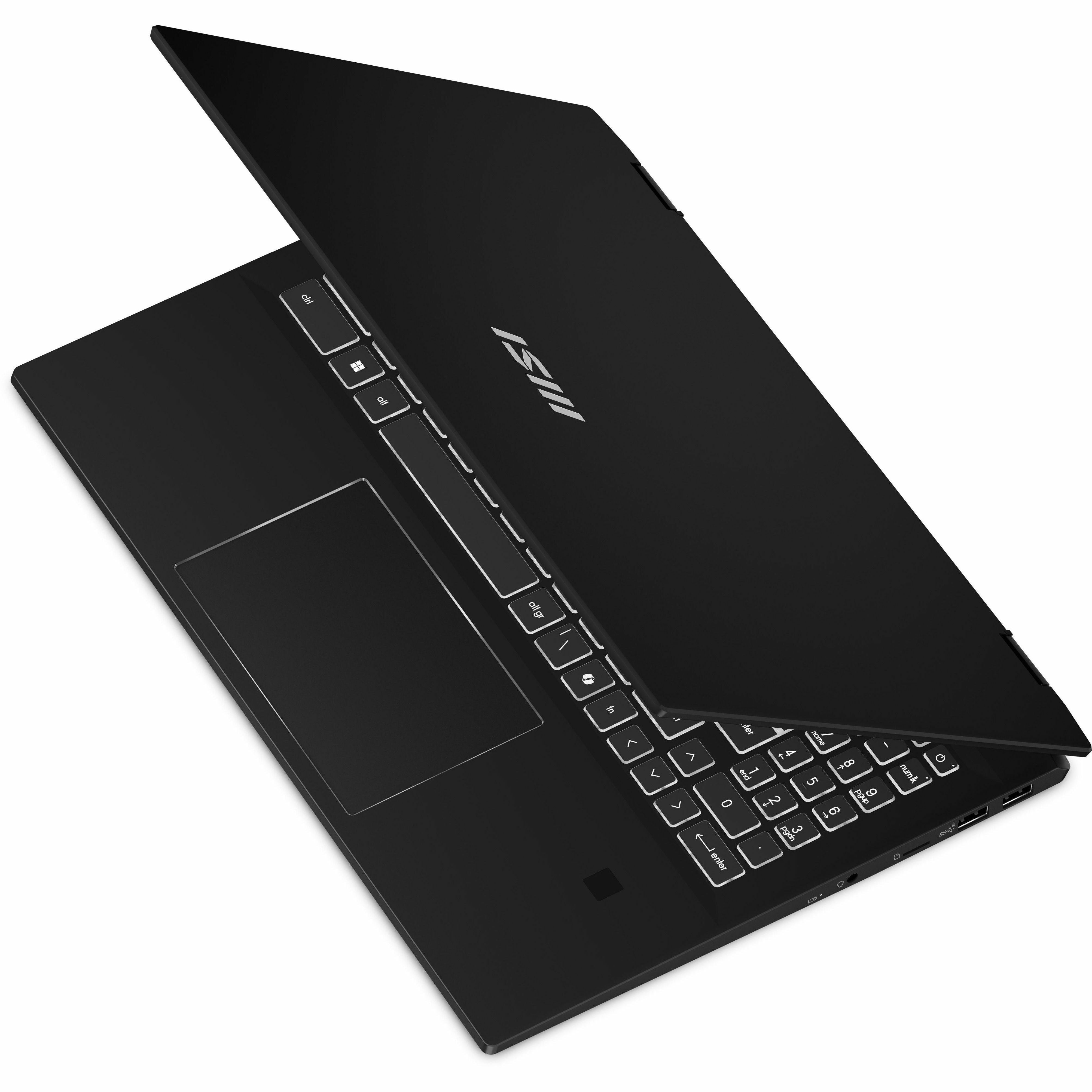 MSI 2024 Summit E16 AI Evo Convertible 2-in-1 Notebook, Intel Core Ultra 5, 16" QHD+ IPS 165Hz Touch, 16GB LPDDR5, 512GB SSD, Windows 11 Pro, Ink Black - SUM16EVO14019 (3 Year Warranty)