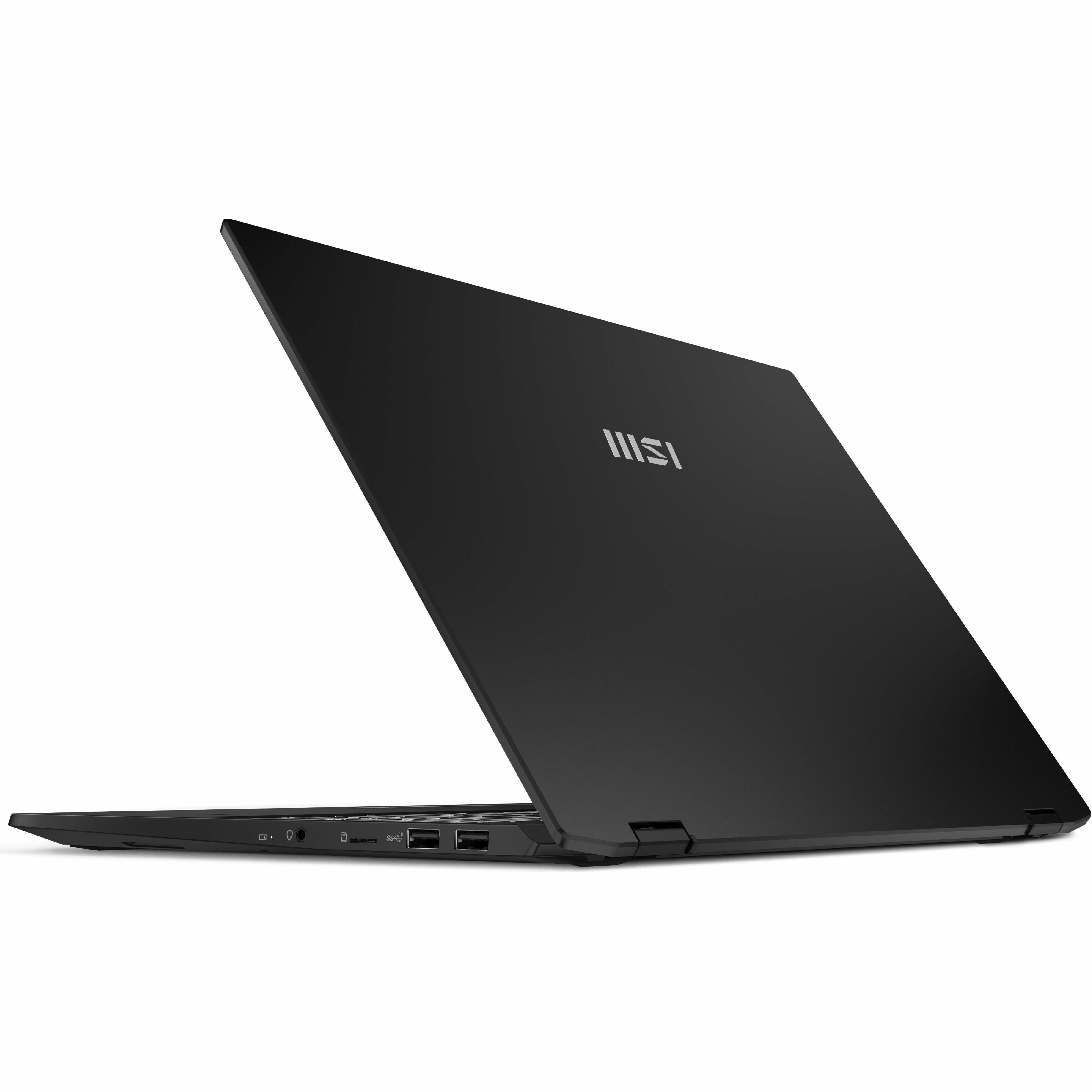 MSI 2024 Summit E16 AI Evo Convertible 2-in-1 Notebook, Intel Core Ultra 5, 16" QHD+ IPS 165Hz Touch, 16GB LPDDR5, 512GB SSD, Windows 11 Pro, Ink Black - SUM16EVO14019 (3 Year Warranty)