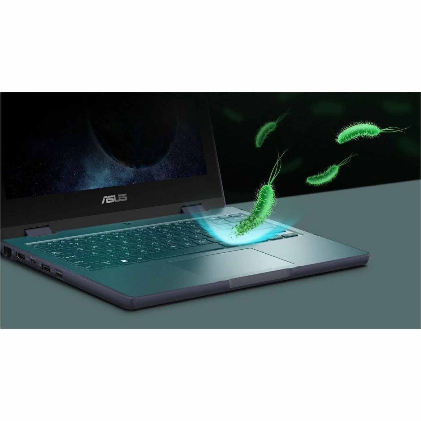 ASUS 2024 BR1104F Convertible 2-in-1 Notebook, 11.6" HD Touchscreen, Intel N200 Quad-Core, 8GB LPDDR5, 128GB SSD, Windows 11 Pro Education, Military-Grade Durability, Mineral Gray - BR1104FGA-YS24T-S (1 Year Warranty)