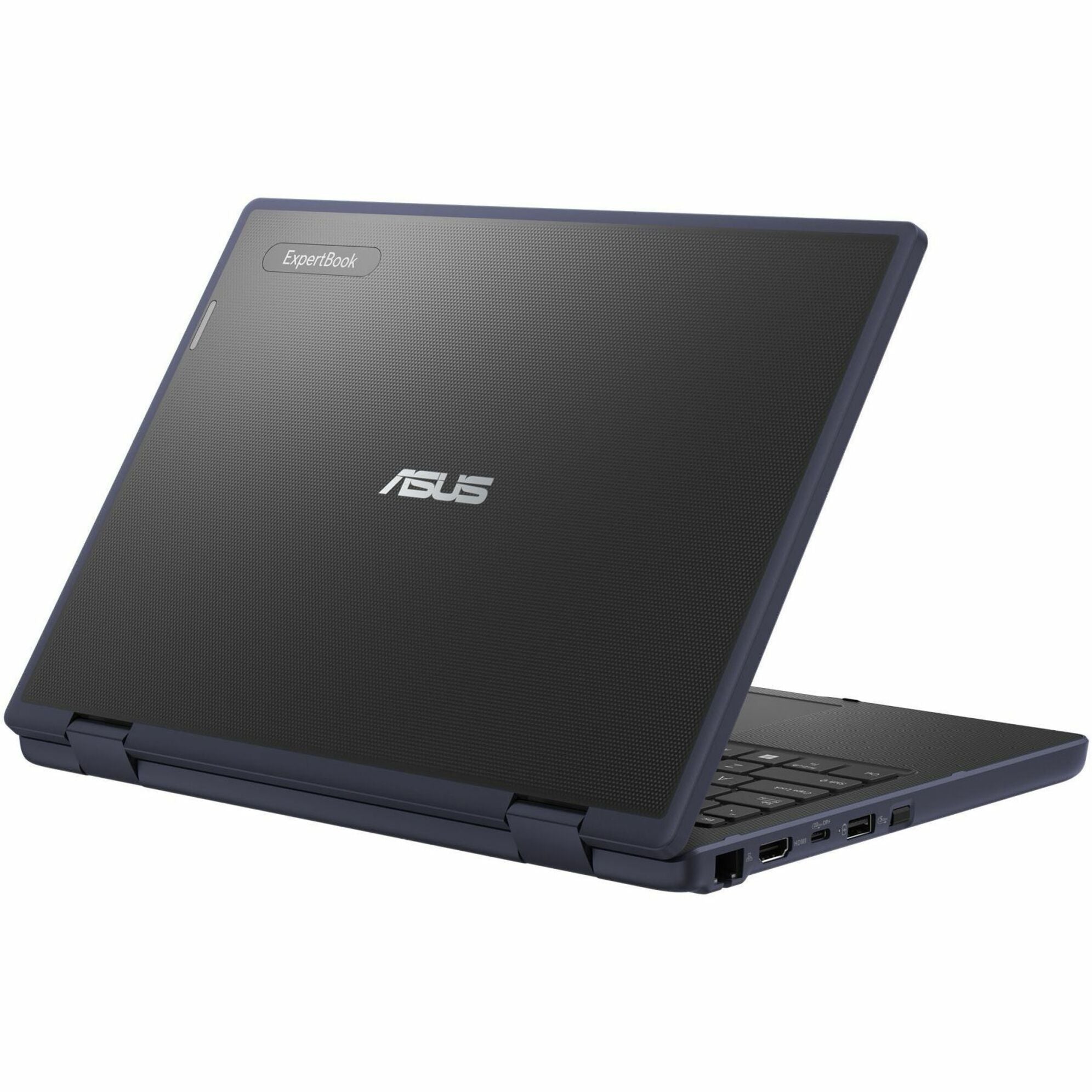 ASUS 2024 BR1104F Convertible 2-in-1 Notebook, 11.6" HD Touchscreen, Intel N200 Quad-Core, 8GB LPDDR5, 128GB SSD, Windows 11 Pro Education, Military-Grade Durability, Mineral Gray - BR1104FGA-YS24T-S (1 Year Warranty)