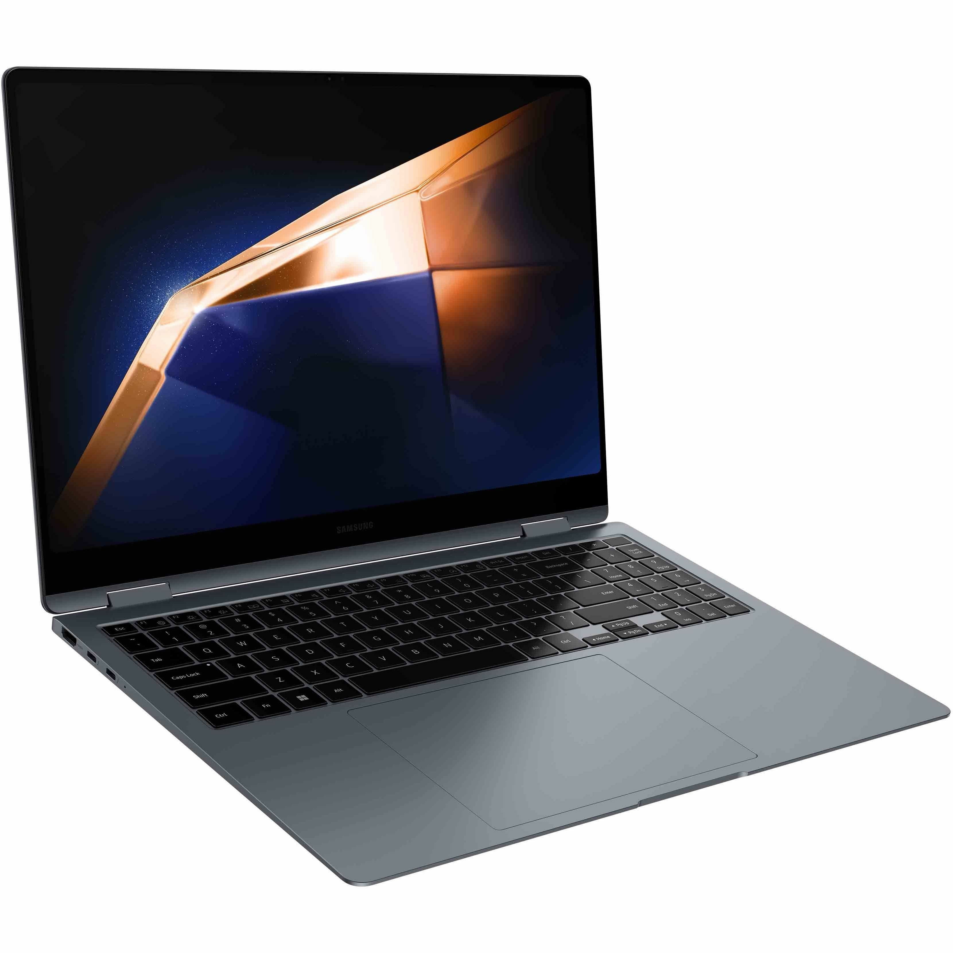Samsung 2024 Galaxy Book4 Pro 360 Convertible Notebook, 16" 3K Dynamic AMOLED 2X, Intel Core Ultra 7 155H, 16GB RAM, 512GB SSD, Windows 11 Pro, S Pen, Moonstone Gray - NP964QGK-KG2US (1 Year Warranty)