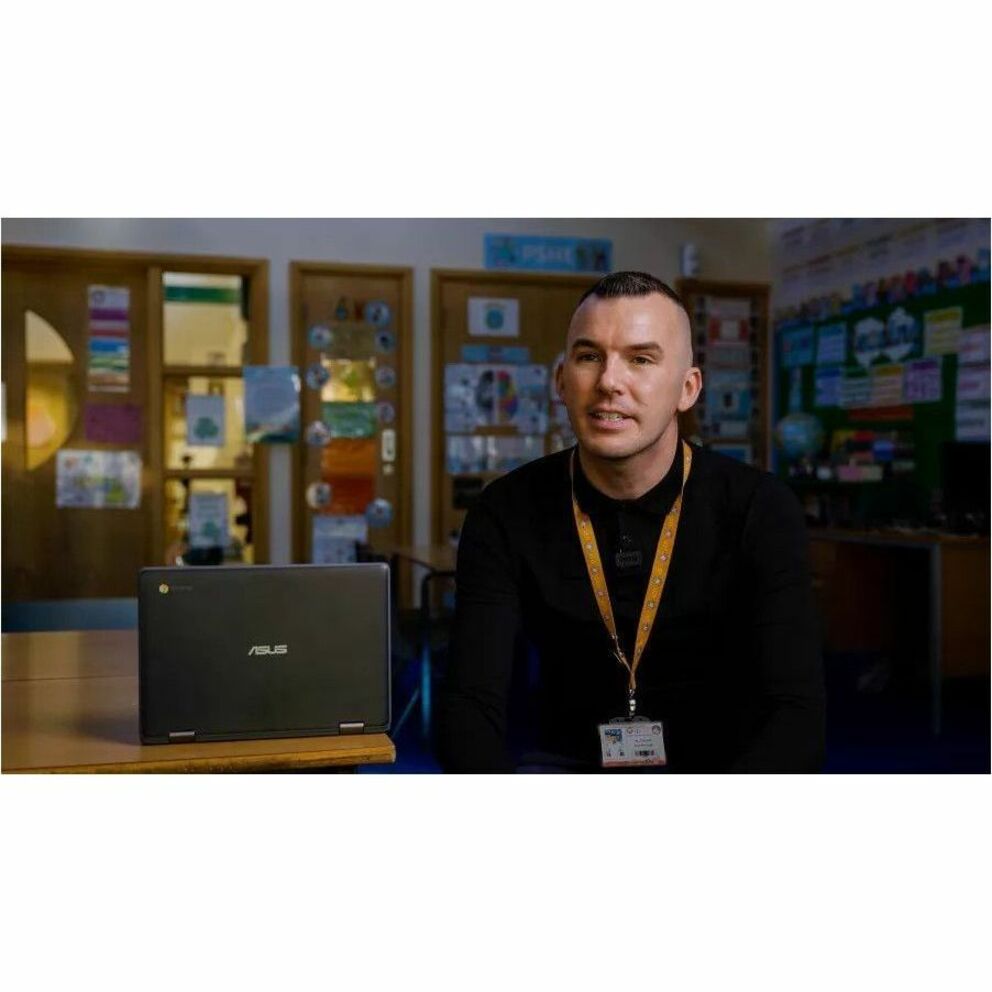 ASUS BR1402F Convertible 2-in-1 Notebook, 14" FHD Touchscreen, Intel Core i3-N305, 16GB DDR4, 256GB SSD, Windows 11 Pro, Rugged Military-Grade, Mineral Gray - BR1402FGA-YS36T-S (1 Year Warranty)