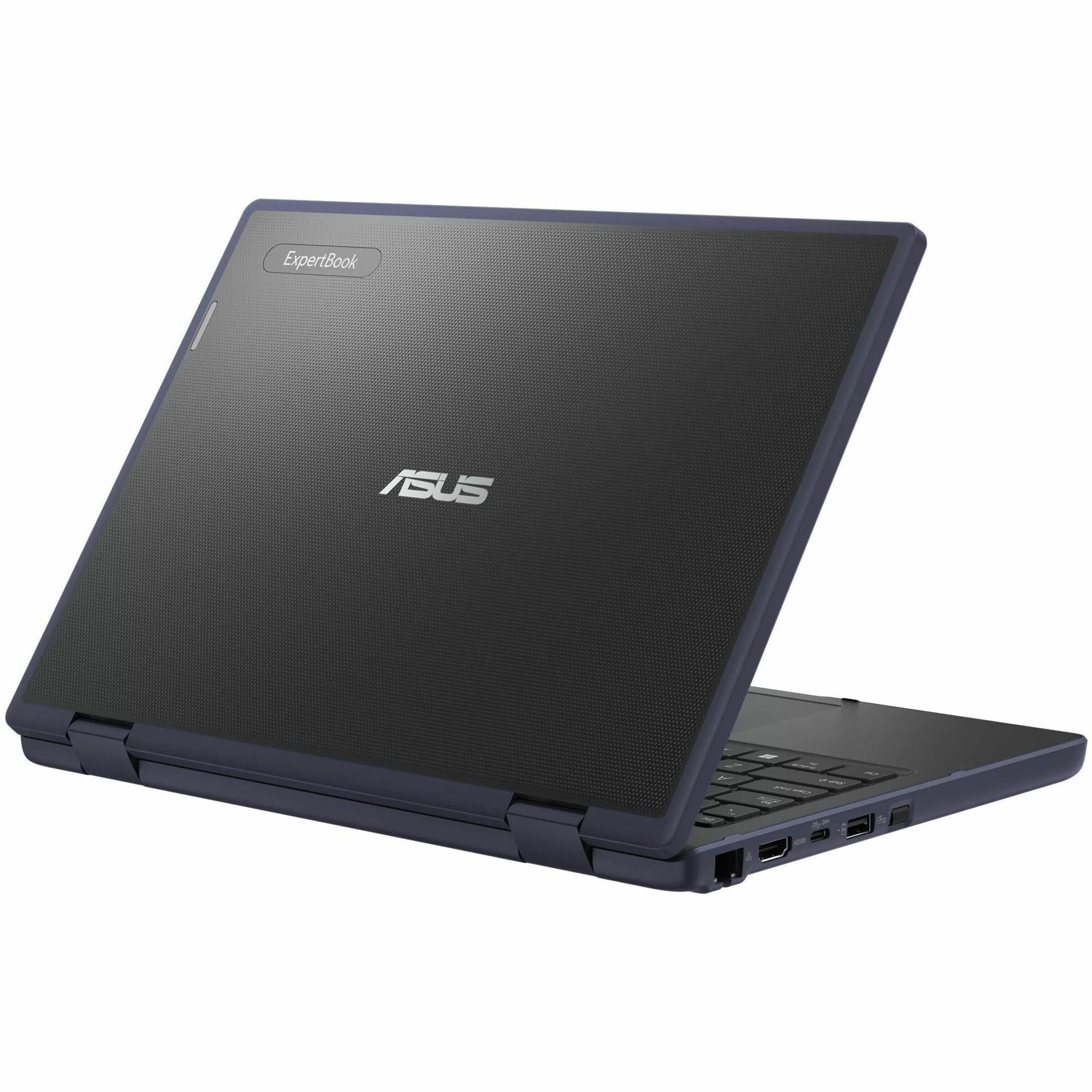 ASUS BR1204F Convertible Rugged 2-in-1 Notebook, 12.2" WUXGA Touchscreen, Intel N100, 4GB LPDDR5, Windows 11 Pro, Dual Camera, Military-Grade Durability, Mineral Gray - BR1204FGA-YS14T-S (1 Year Warranty)