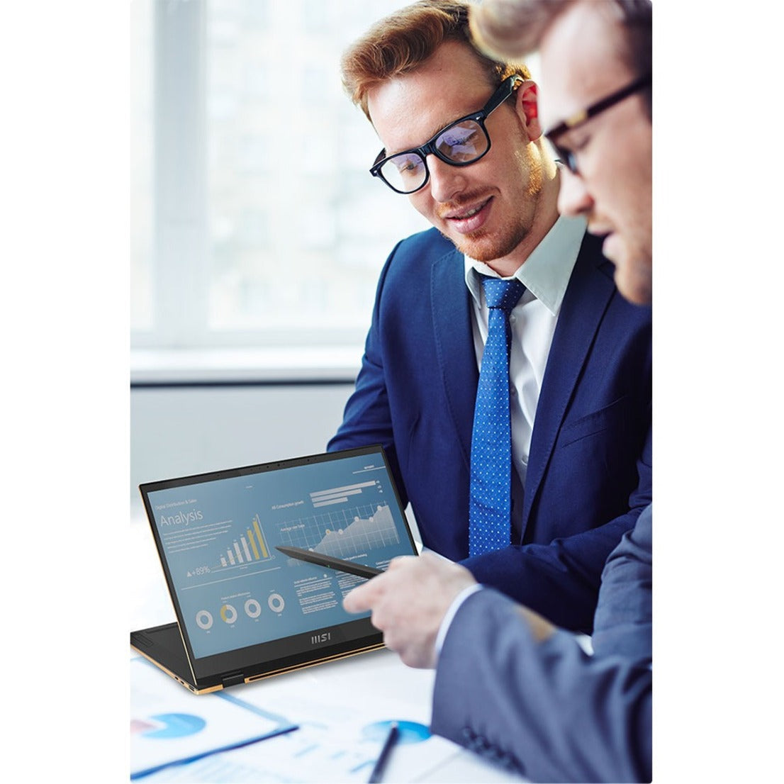 MSI 2024 Summit E13 Flip Evo Convertible 2-in-1 Notebook, 13.4" FHD+ IPS Touchscreen, Intel Core i7-1360P, 32GB LPDDR5, 1TB SSD, Intel Evo, Windows 11, Ink Black - SUME1313234 (1 Year Warranty)