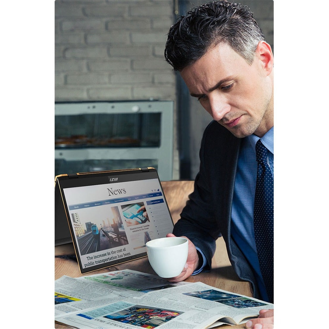 MSI 2024 Summit E13 Flip Evo Convertible 2-in-1 Notebook, 13.4" FHD+ IPS Touchscreen, Intel Core i7-1360P, 32GB LPDDR5, 1TB SSD, Intel Evo, Windows 11, Ink Black - SUME1313234 (1 Year Warranty)