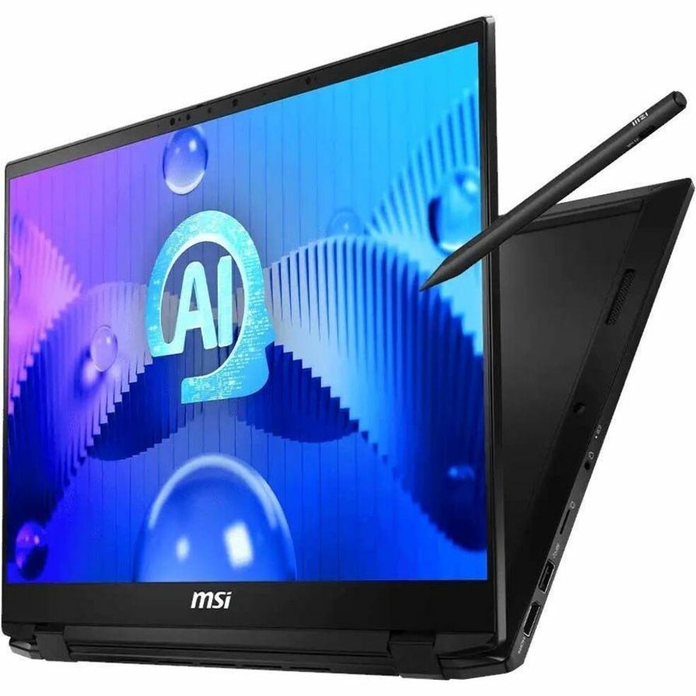 MSI Summit E16 AI Studio 2024 Convertible Notebook, Intel Core Ultra 7 155H, 32GB RAM, 1TB SSD, RTX 4050 6GB, 16" QHD+ 165Hz Touch, Windows 11 Pro, Black - SUM16STU14036 (3 Year Warranty)