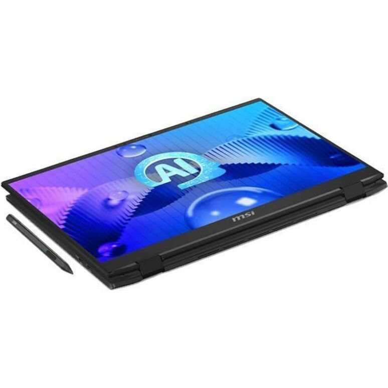 MSI Summit E16 AI Studio 2024 Convertible Notebook, Intel Core Ultra 7 155H, 32GB RAM, 1TB SSD, RTX 4050 6GB, 16" QHD+ 165Hz Touch, Windows 11 Pro, Black - SUM16STU14036 (3 Year Warranty)