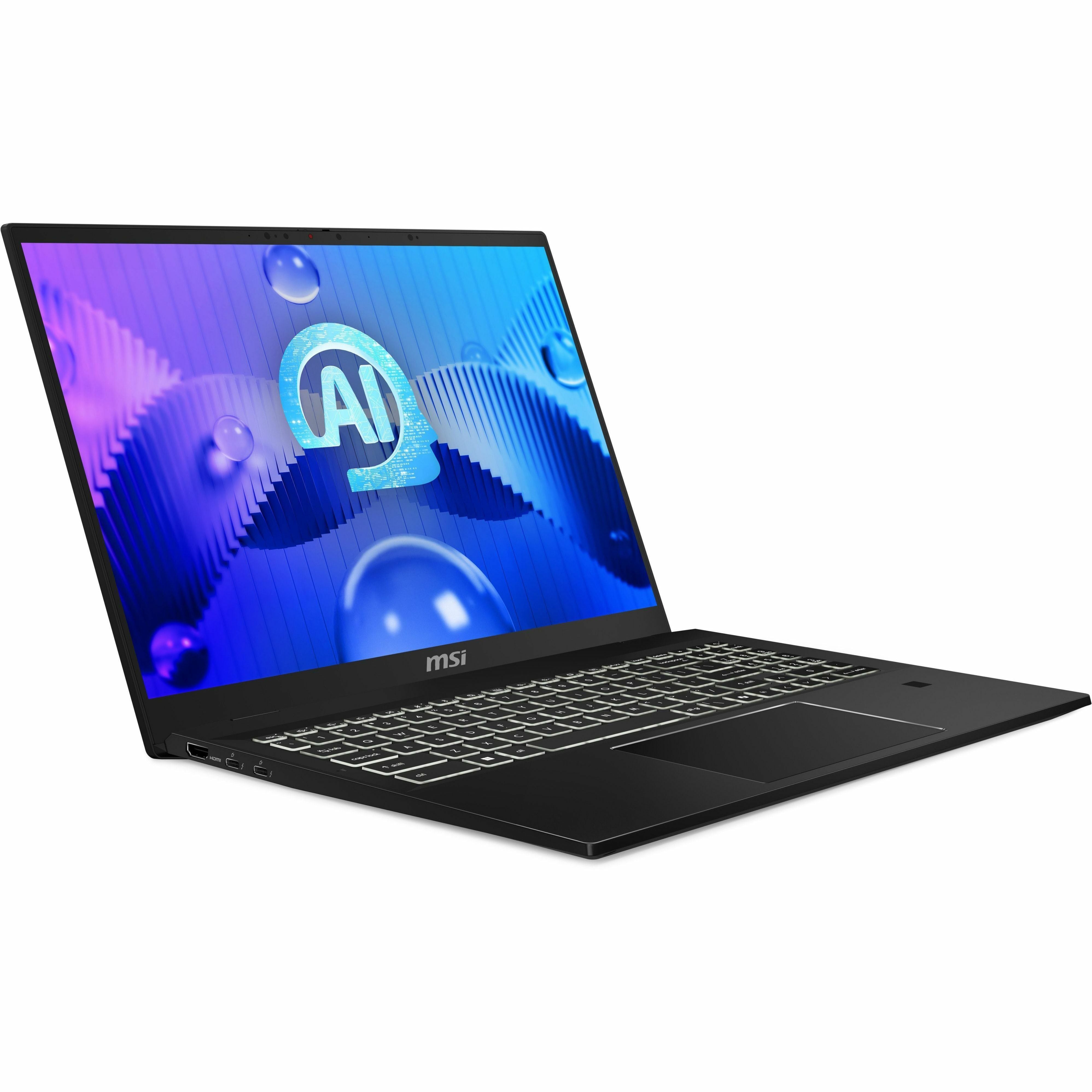 MSI Summit E16 AI Evo 2024 Convertible 2-in-1 Notebook, Intel Core Ultra 7, 32GB LPDDR5, 1TB SSD, 16" QHD+ 165Hz Touch, Intel Arc Graphics, Windows 11 Pro, Ink Black - SUM16EVO14024 (1 Year Warranty)