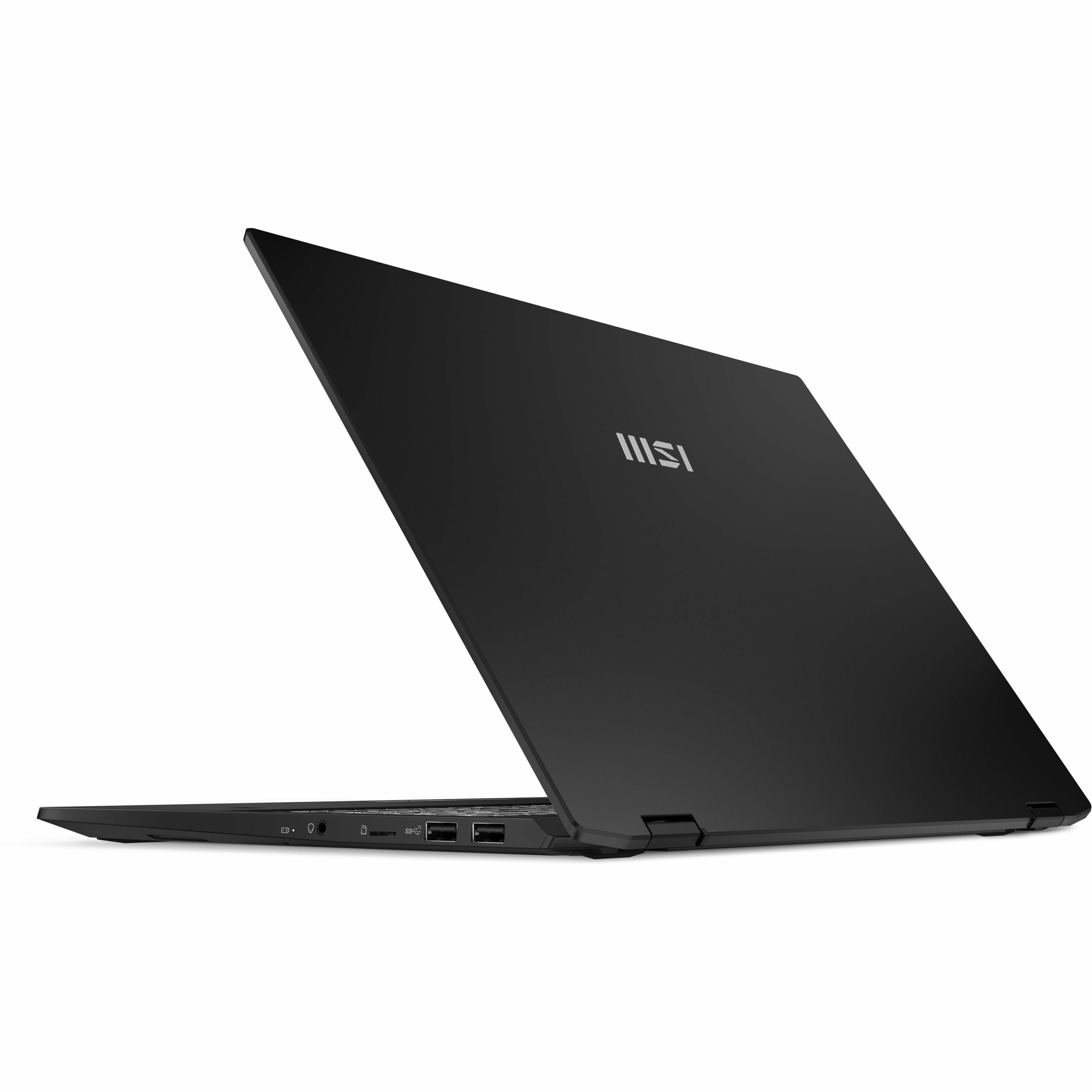 MSI Summit E16 AI Evo 2024 Convertible 2-in-1 Notebook, Intel Core Ultra 7, 32GB LPDDR5, 1TB SSD, 16" QHD+ 165Hz Touch, Intel Arc Graphics, Windows 11 Pro, Ink Black - SUM16EVO14024 (1 Year Warranty)