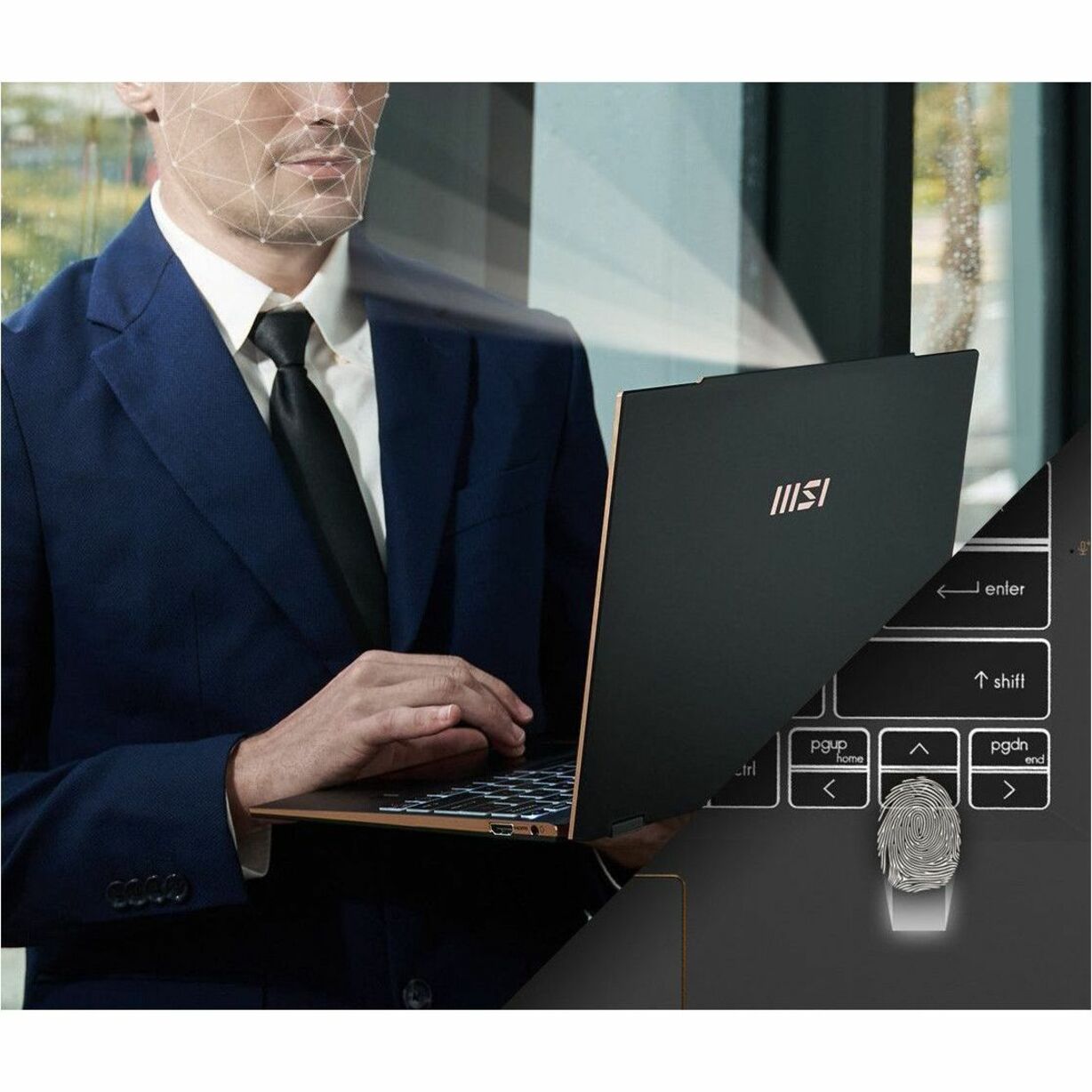 MSI 2024 Summit E13 AI Evo Convertible 2-in-1 Notebook, Intel Core Ultra 7 155H, 32GB RAM, 1TB SSD, 13.3" FHD+ IPS Touch, Windows 11 Pro, 18Hr Battery, Black - SUME1314038 (3 Year Warranty)