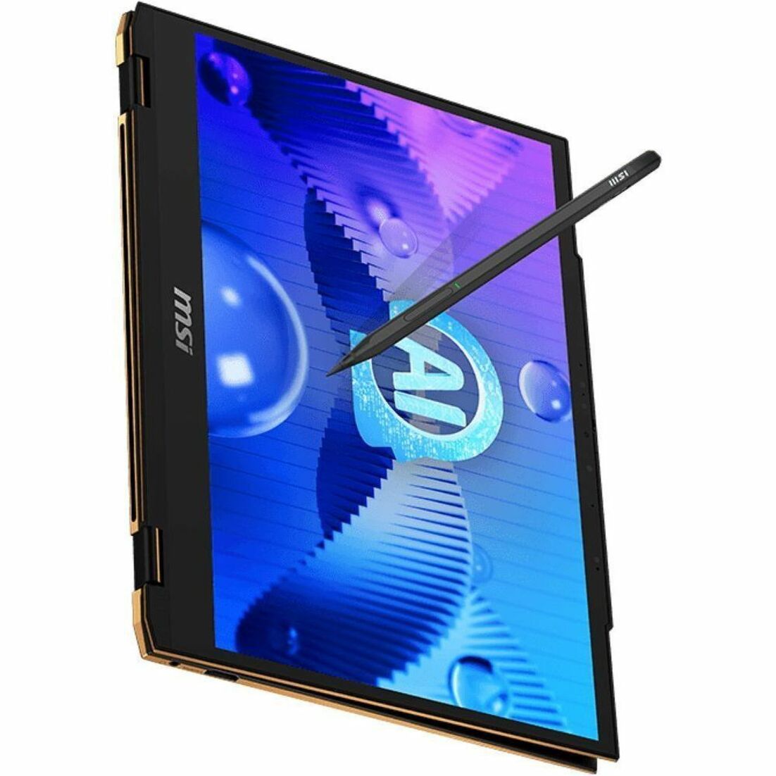 MSI 2024 Summit E13 AI Evo Convertible 2-in-1 Notebook, Intel Core Ultra 7 155H, 32GB RAM, 1TB SSD, 13.3" FHD+ IPS Touch, Windows 11 Pro, 18Hr Battery, Black - SUME1314038 (3 Year Warranty)