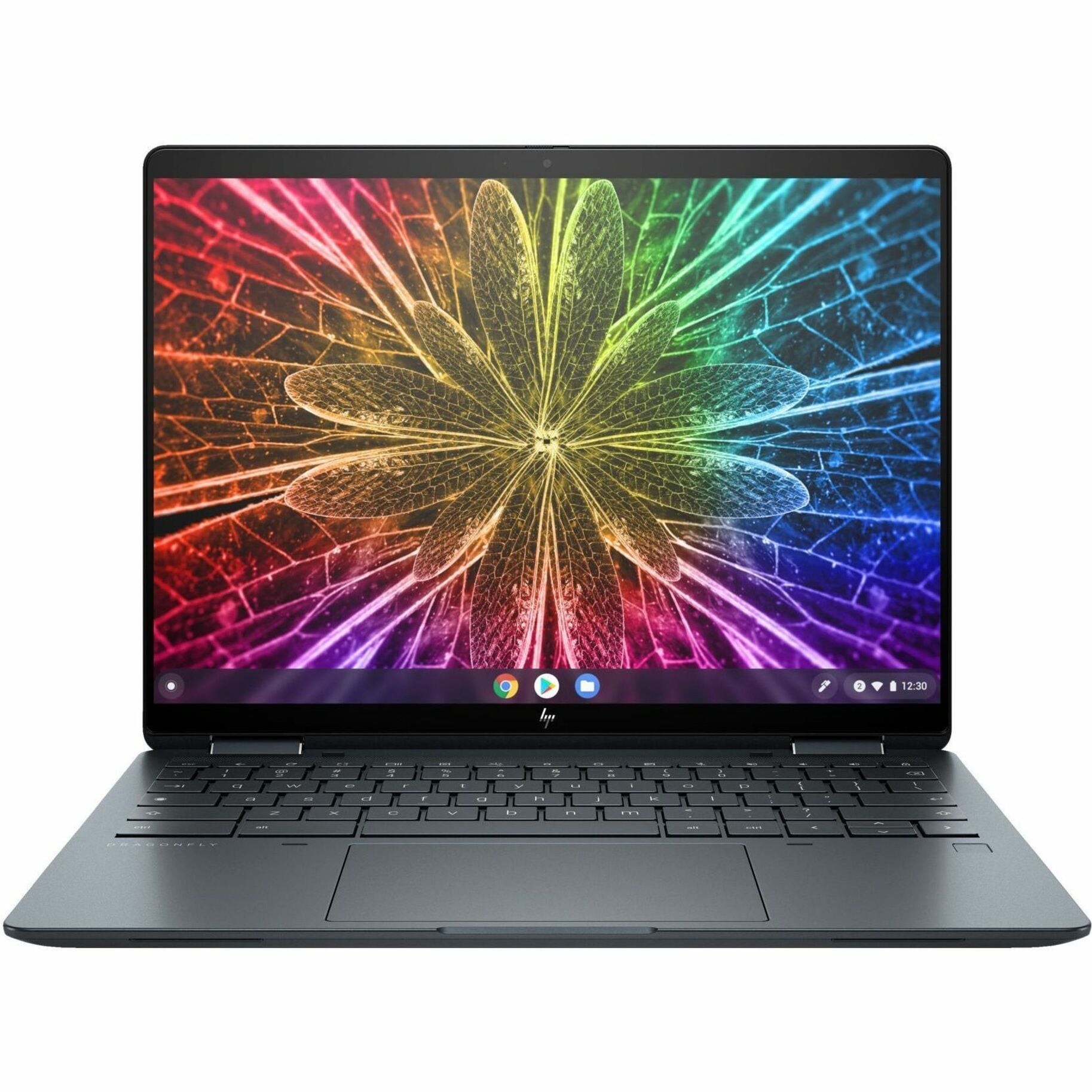 HP 2024 Elite Dragonfly Convertible 2-in-1 Notebook, 13.5" 2K IPS Touchscreen, Intel Core i5-1245U vPro, 8GB RAM, 256GB SSD, ChromeOS, Iris Xe Graphics, Slate Blue - A4ED1UT#ABA (1 Year Warranty)