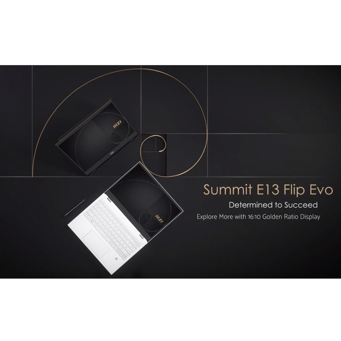 MSI 2025 Summit E13 Flip Evo Convertible 2-in-1 Notebook, 13.4" IPS Touchscreen, Intel Core i7-1360P, 16GB LPDDR5, 1TB SSD, Intel Iris Xe Graphics, Windows 11 Home, Ink Black - SUME1313243 (1 Year Warranty)