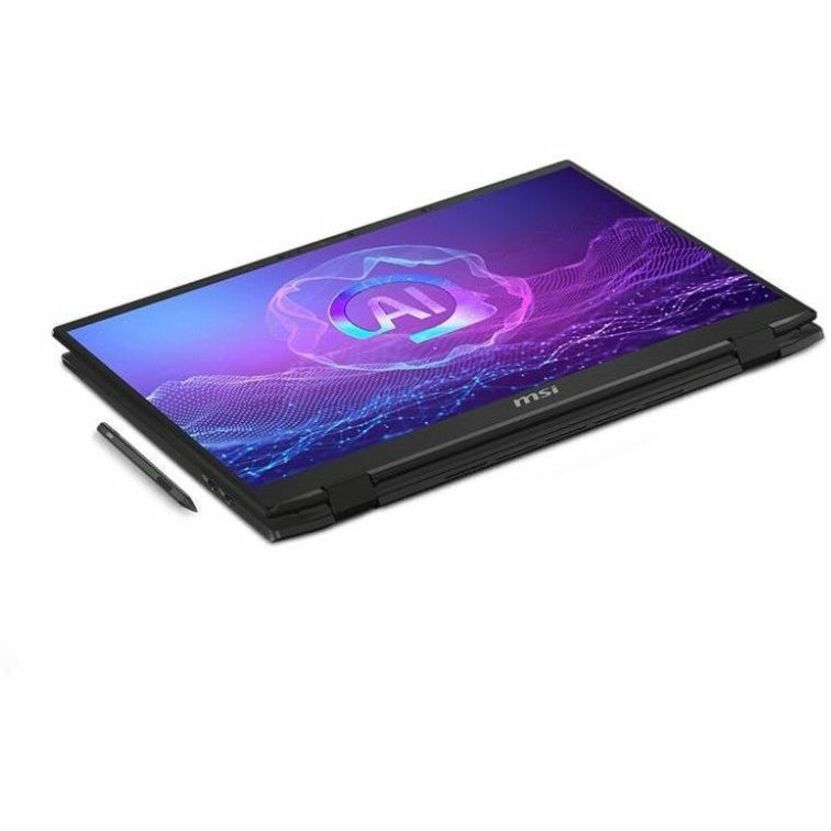 MSI 2024 Summit A16 AI+ Convertible 2-in-1 Notebook, 16" QHD+ Touchscreen IPS 165Hz, AMD Ryzen AI 9 365, 32GB LPDDR5X, 1TB SSD, Windows 11 Home, AI-powered - SUMA16A3H015 Ink Black (1 Year Warranty)