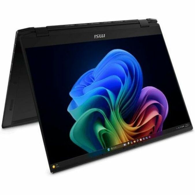 MSI 2024 Summit A16 AI+ Convertible 2-in-1 Notebook, 16" QHD+ Touchscreen IPS 165Hz, AMD Ryzen AI 9 365, 32GB LPDDR5X, 1TB SSD, Windows 11 Home, AI-powered - SUMA16A3H015 Ink Black (1 Year Warranty)