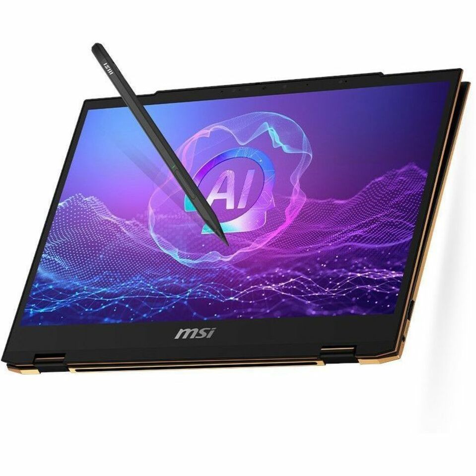 MSI Summit 13 AI+ Evo 2024 Convertible 2-in-1 Notebook, 13.3" FHD+ Touchscreen, Intel Core Ultra 7, 32GB LPDDR5X, 1TB SSD, Intel Arc Graphics, Windows 11 Pro, MSI Pen2, Ink Black - SUM13A2012 (3 Year Warranty)
