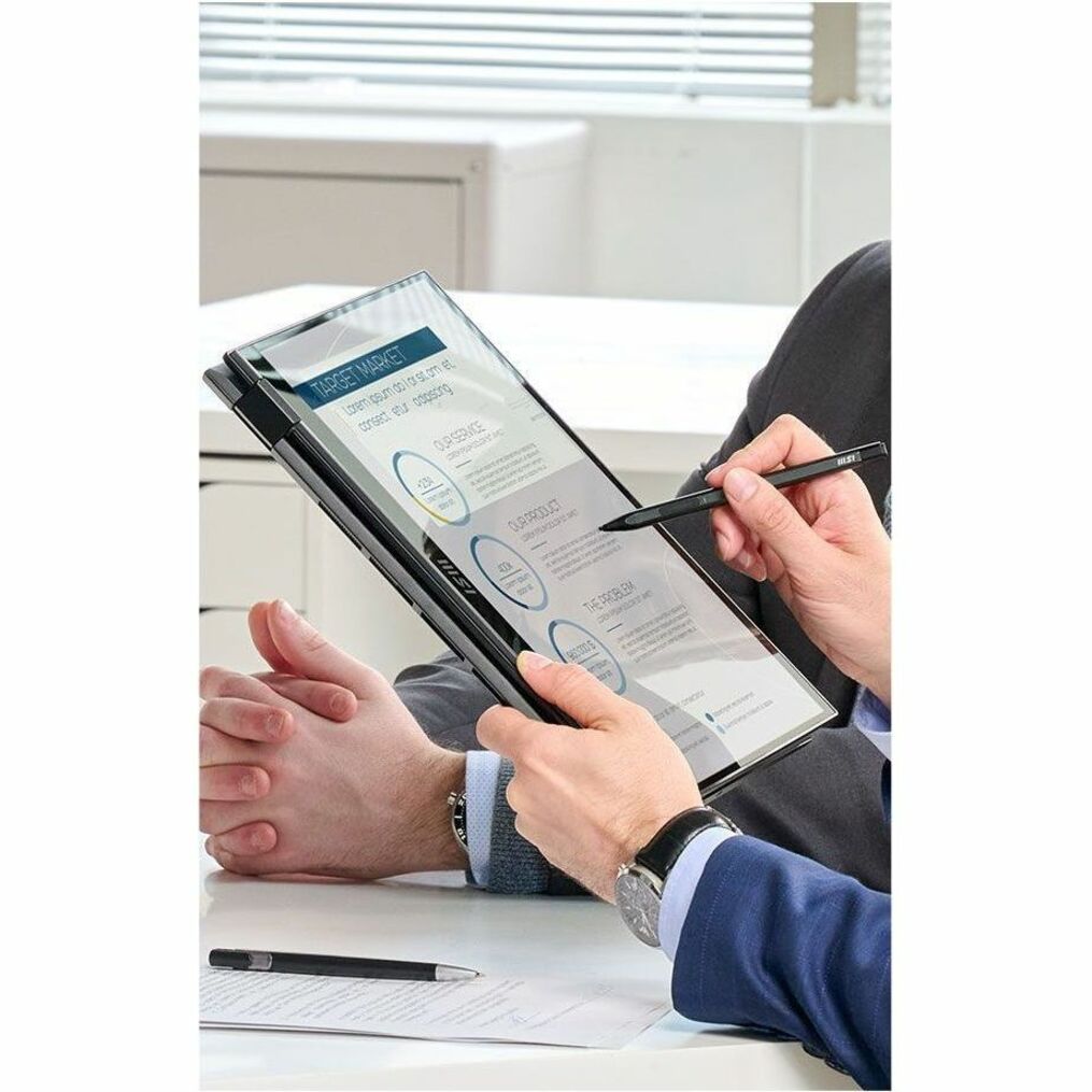 MSI 2024 Summit E14 Flip Evo Convertible 2-in-1 Notebook, 14" QHD+ Touchscreen, Intel Core i7-1360P, 32GB LPDDR5, 1TB SSD, Intel Iris Xe Graphics, Windows 11 Home, Black - SUME1413610 (1 Year Warranty)