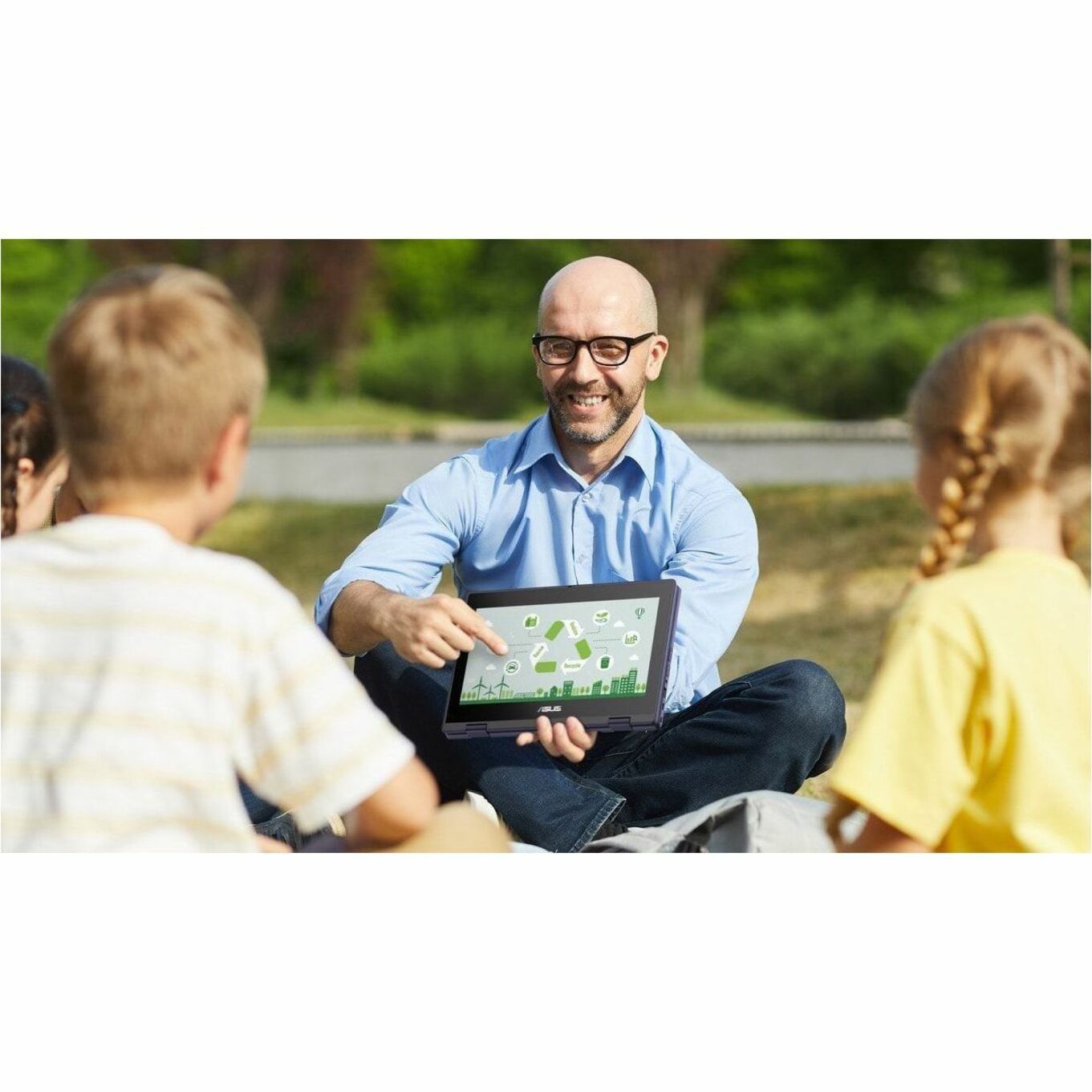 ASUS 2024 BR1104F Convertible 2-in-1 Notebook, 11.6" HD Touchscreen, Intel N150 Quad-Core, 4GB LPDDR5, 128GB SSD, TPM, Windows 11 Pro, Military-Grade Rugged, Gray - BR1104FTA-YS14T (1 Year Warranty)