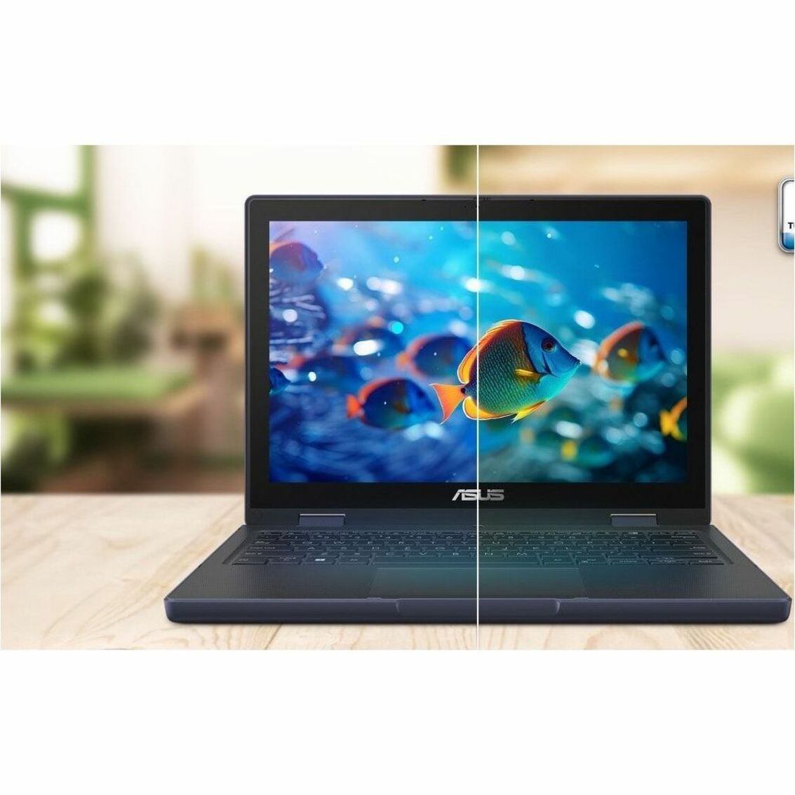 ASUS 2024 BR1204F Convertible 2-in-1 Notebook, 12.2" WUXGA Touchscreen, Intel N150 Quad-Core, 4GB LPDDR5, 128GB Storage, TPM, Windows 11 Pro, Military-Grade Rugged - BR1204FTA-YS14T (1 Year Warranty)