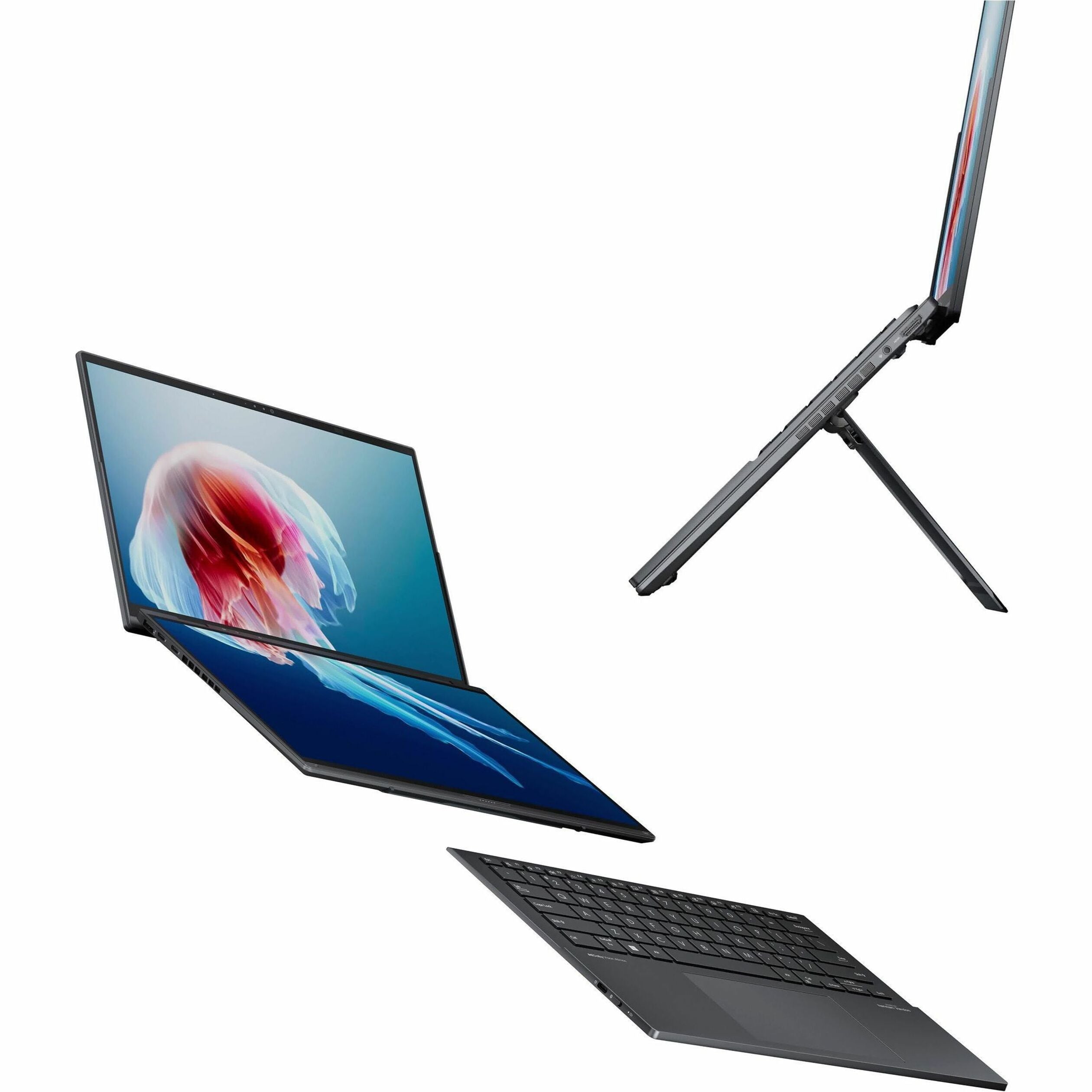 ASUS 2024 Zenbook Duo UX8406CA 2-in-1 Notebook, Dual 14" 3K OLED Touchscreens, Intel Core Ultra 9, 32GB RAM, 1TB SSD, AI-Powered, Military-Grade, Inkwell Gray - UX8406CA-PS99T (1 Year Warranty)