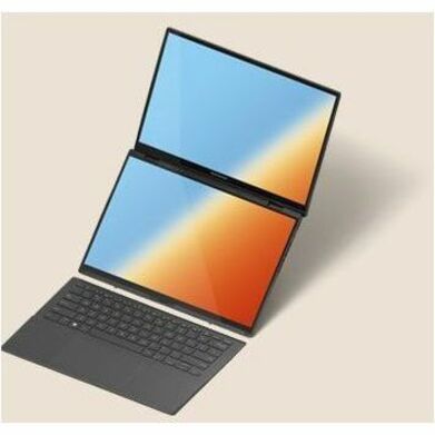 ASUS 2024 Zenbook Duo UX8406CA 2-in-1 Notebook, Dual 14" 3K OLED Touchscreens, Intel Core Ultra 9, 32GB RAM, 1TB SSD, AI-Powered, Military-Grade, Inkwell Gray - UX8406CA-PS99T (1 Year Warranty)