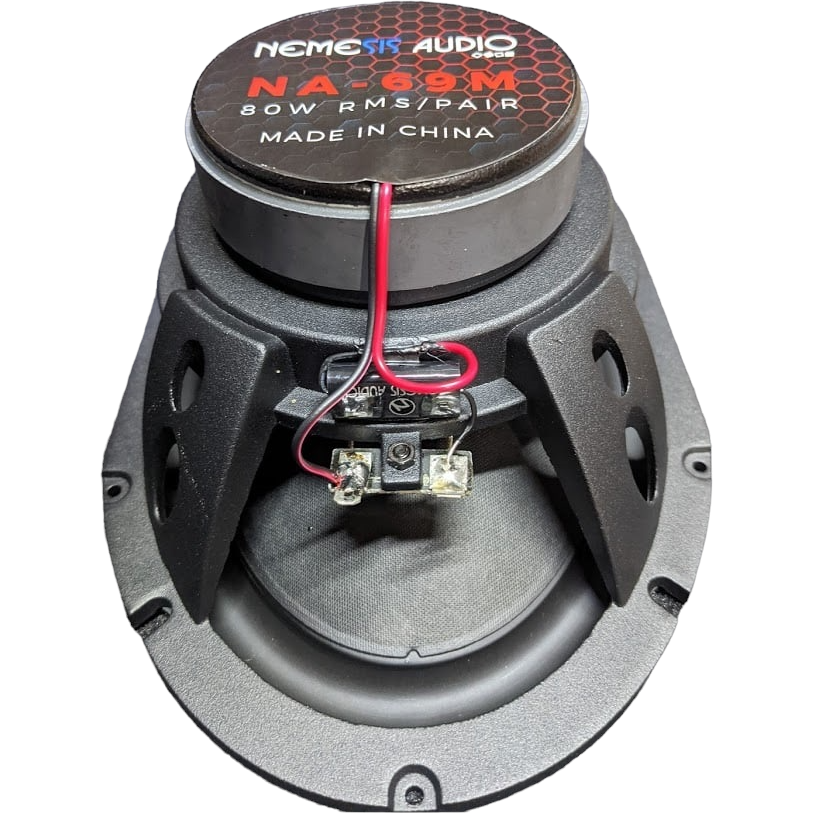 Nemesis Audio NA-69M 6x9" 80W 2-Way Coaxial Speakers 4-Ohm (Pair)