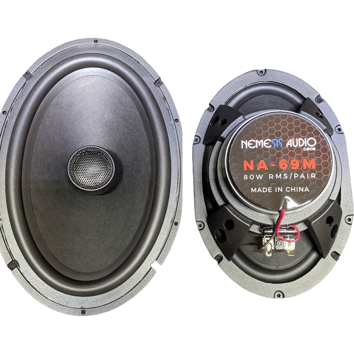 Nemesis Audio NA-69M 6x9" 80W 2-Way Coaxial Speakers 4-Ohm (Pair)